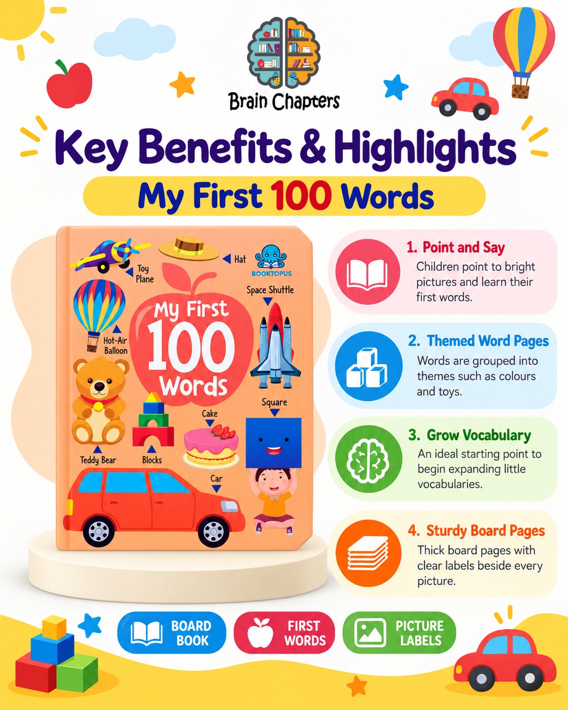 Key benefits and highlights of My First 100 Words