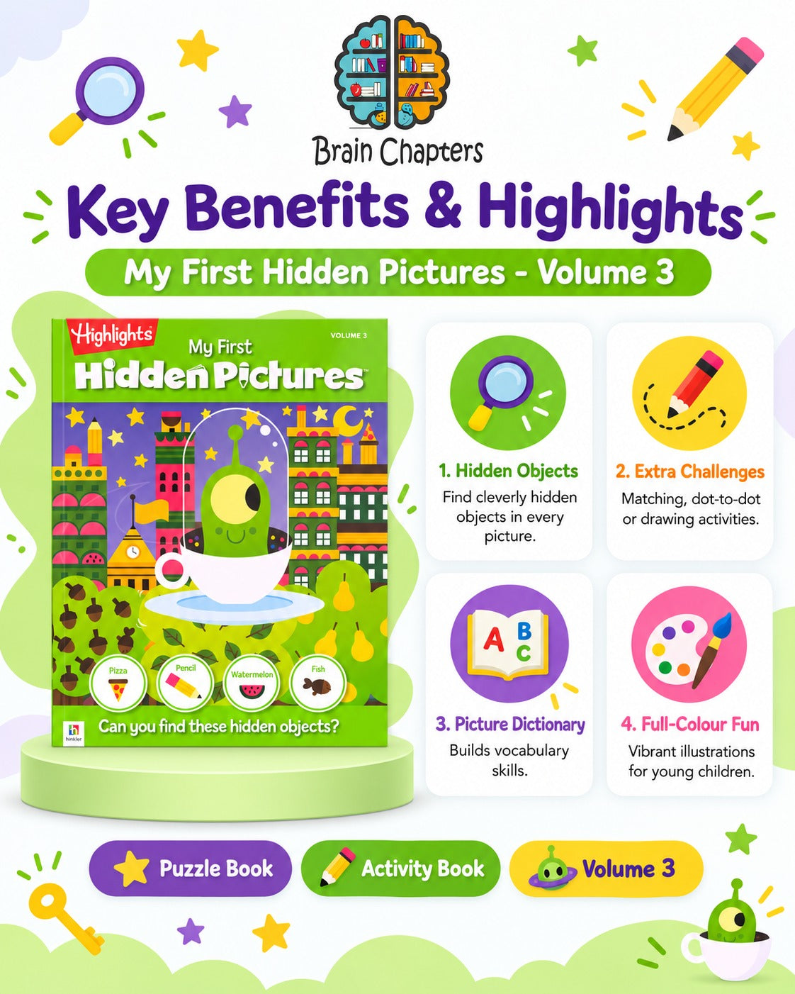 Key benefits and highlights of My First Hidden Pictures (Vol 3)