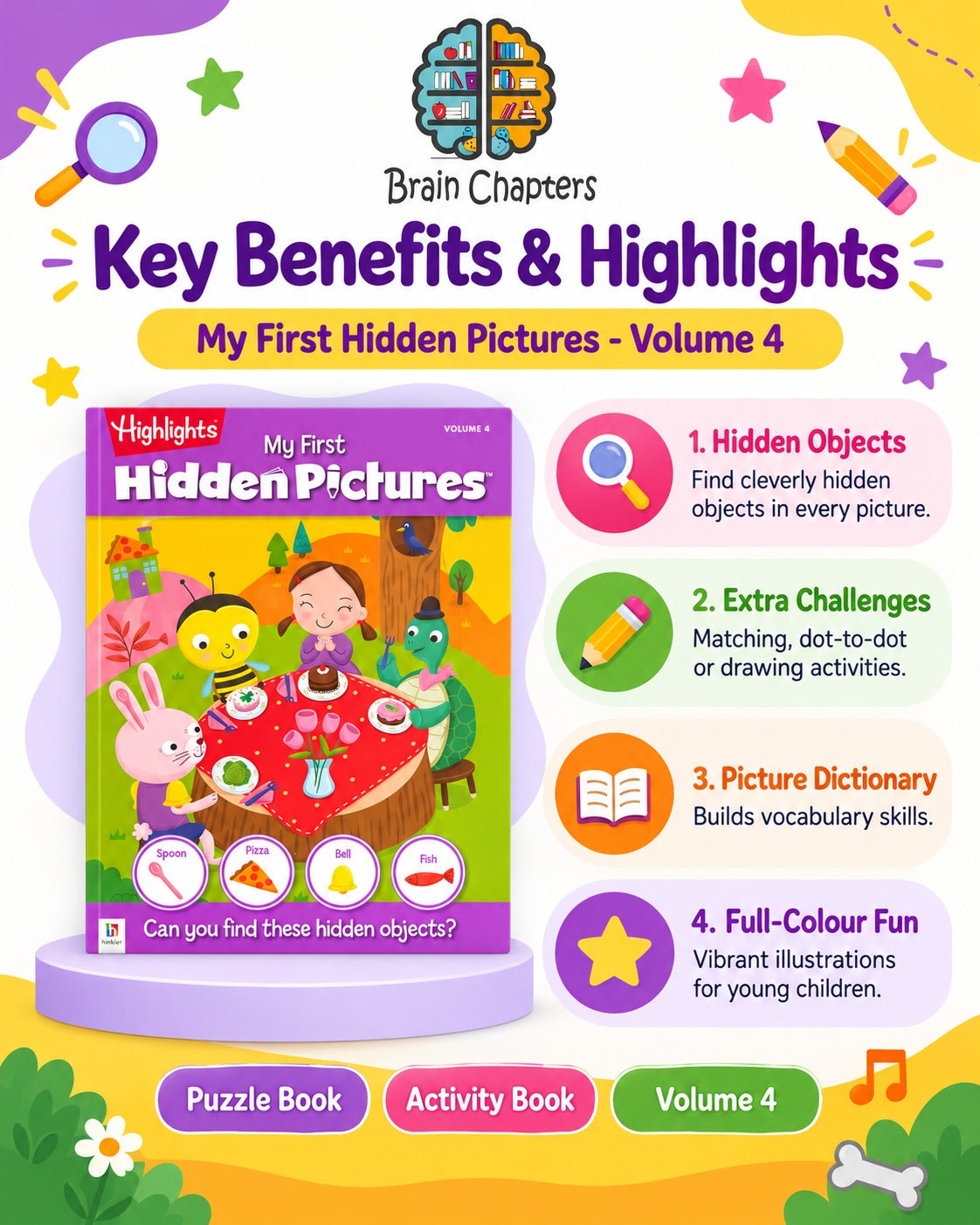 Key benefits and highlights of My First Hidden Pictures (Vol 4)