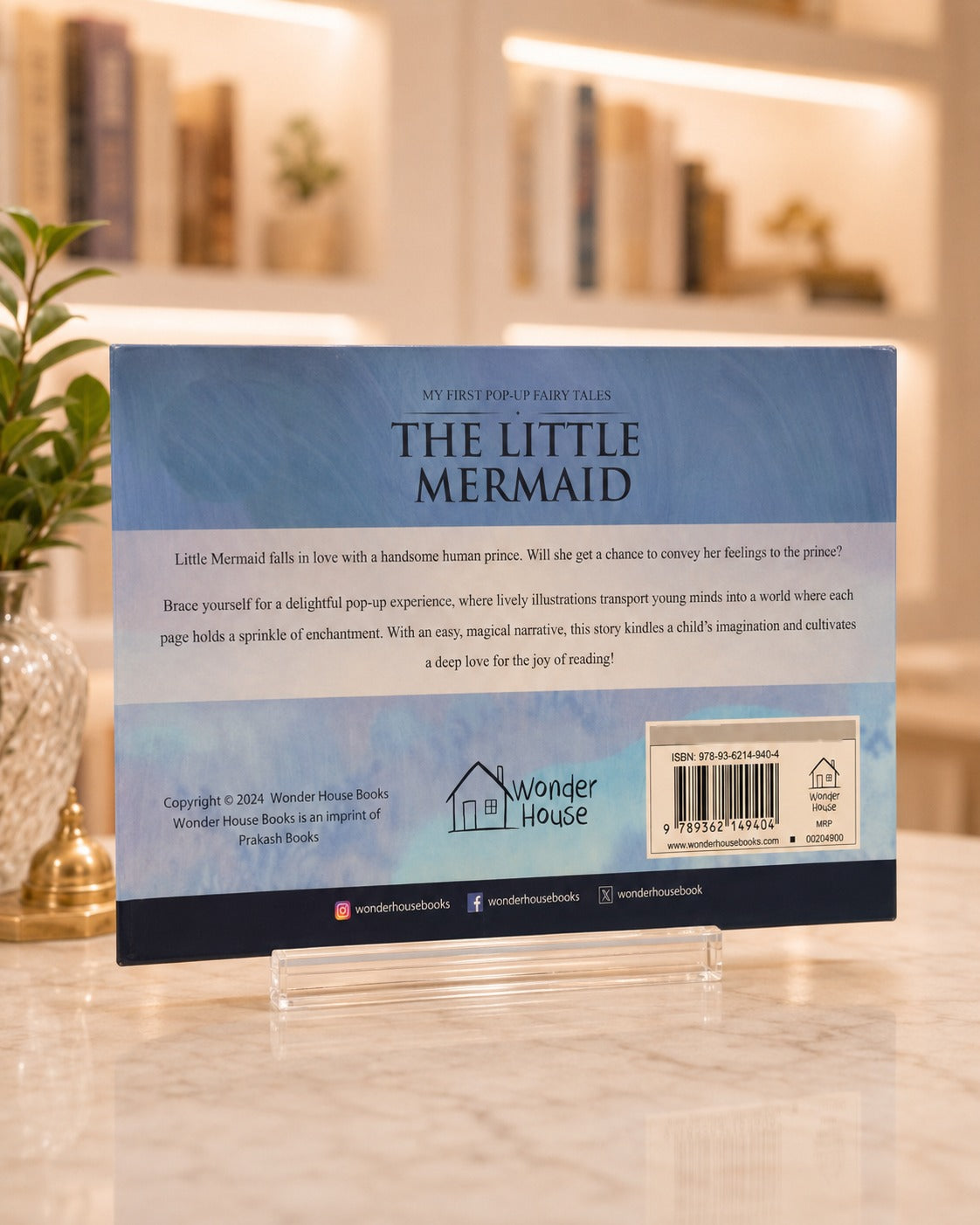 My First Pop Up Fairy Tales Little Mermaid – back cover