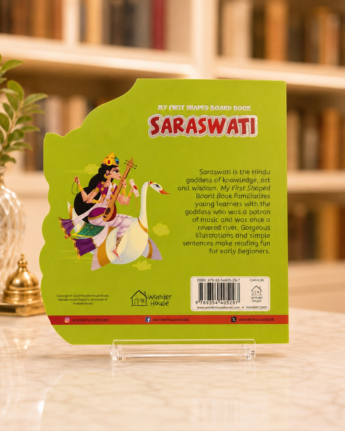 My First Shaped Board Book: Saraswati – back cover