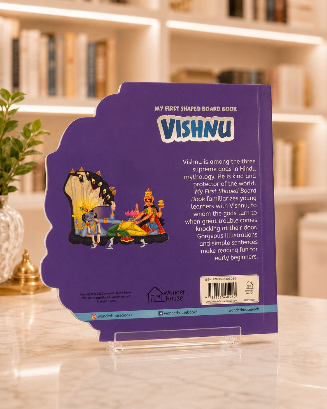 My First Shaped Board Book: Vishnu – back cover