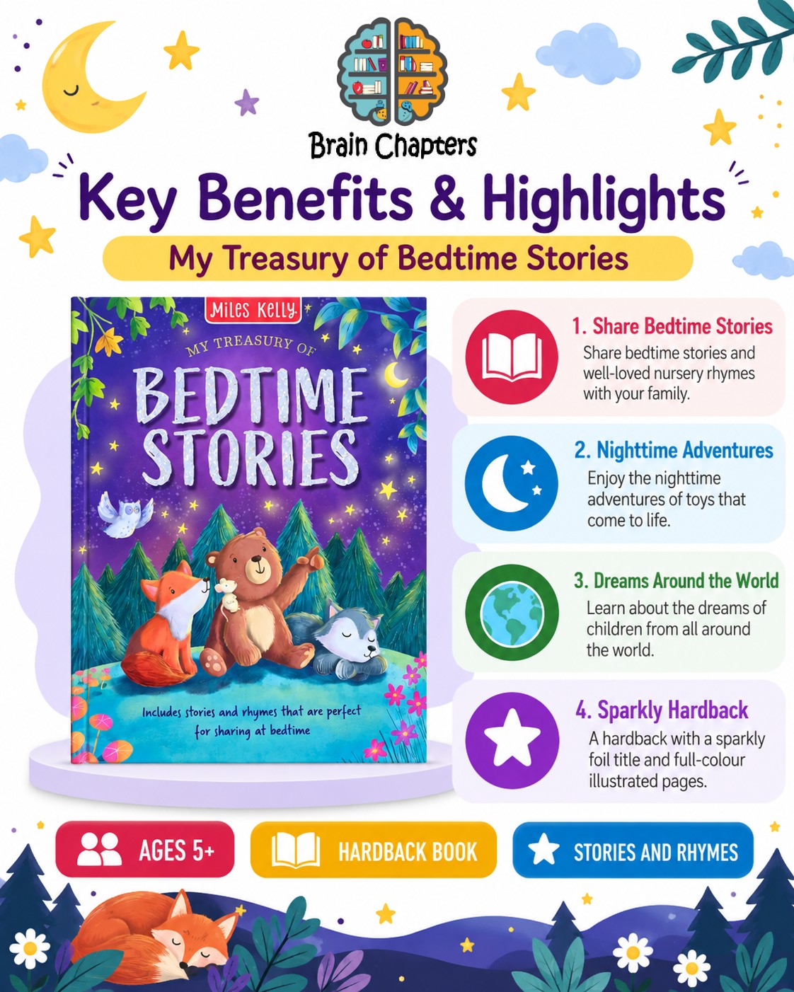 Key benefits and highlights of My Treasury of Bedtime Stories