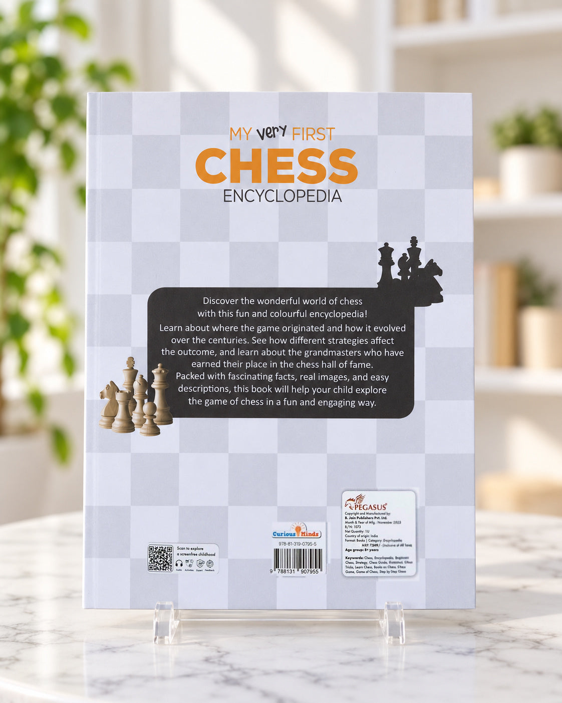 My Very First Chess Encyclopedia, paperback back cover