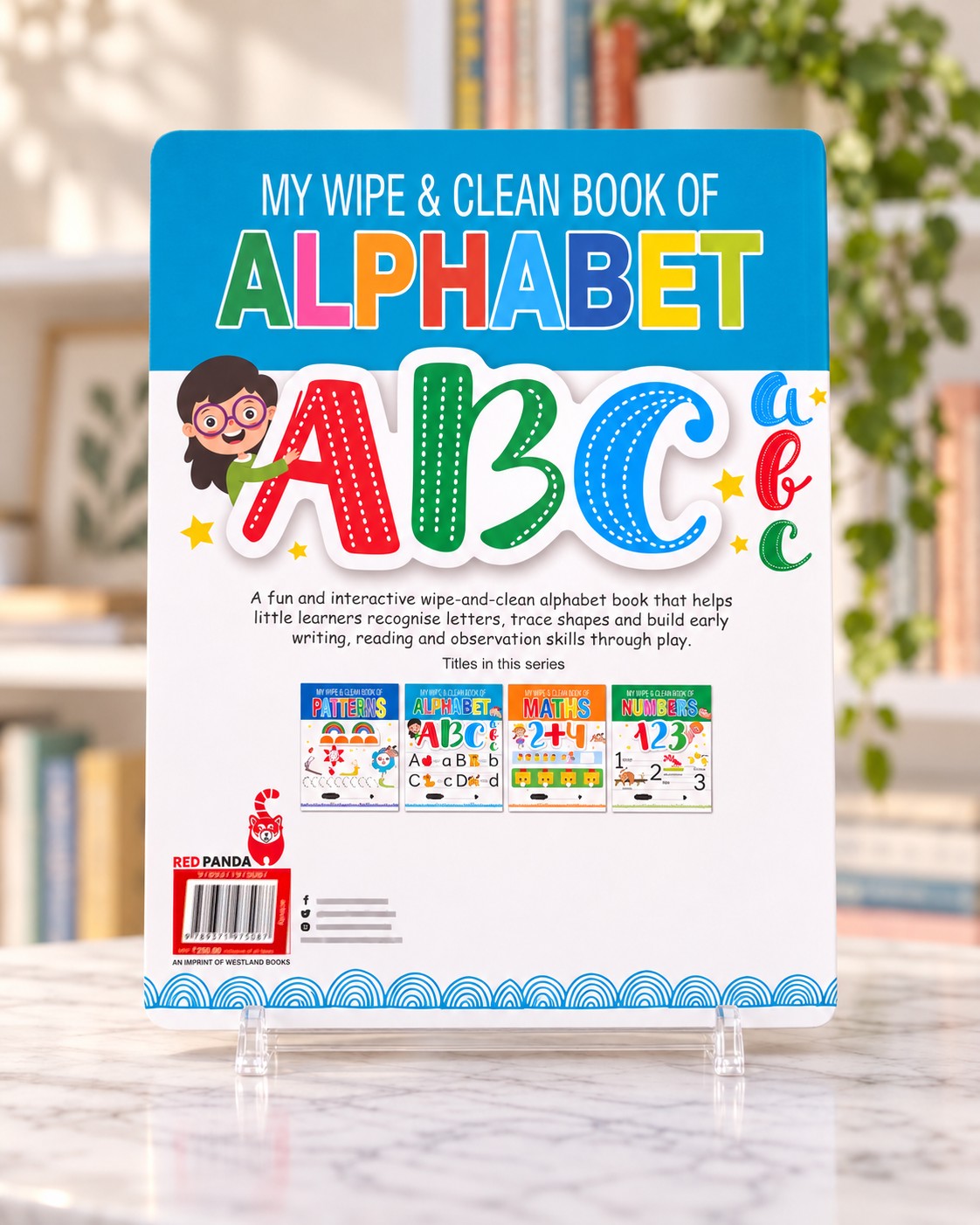 My Wipe & Clean Book of Alphabet, back cover