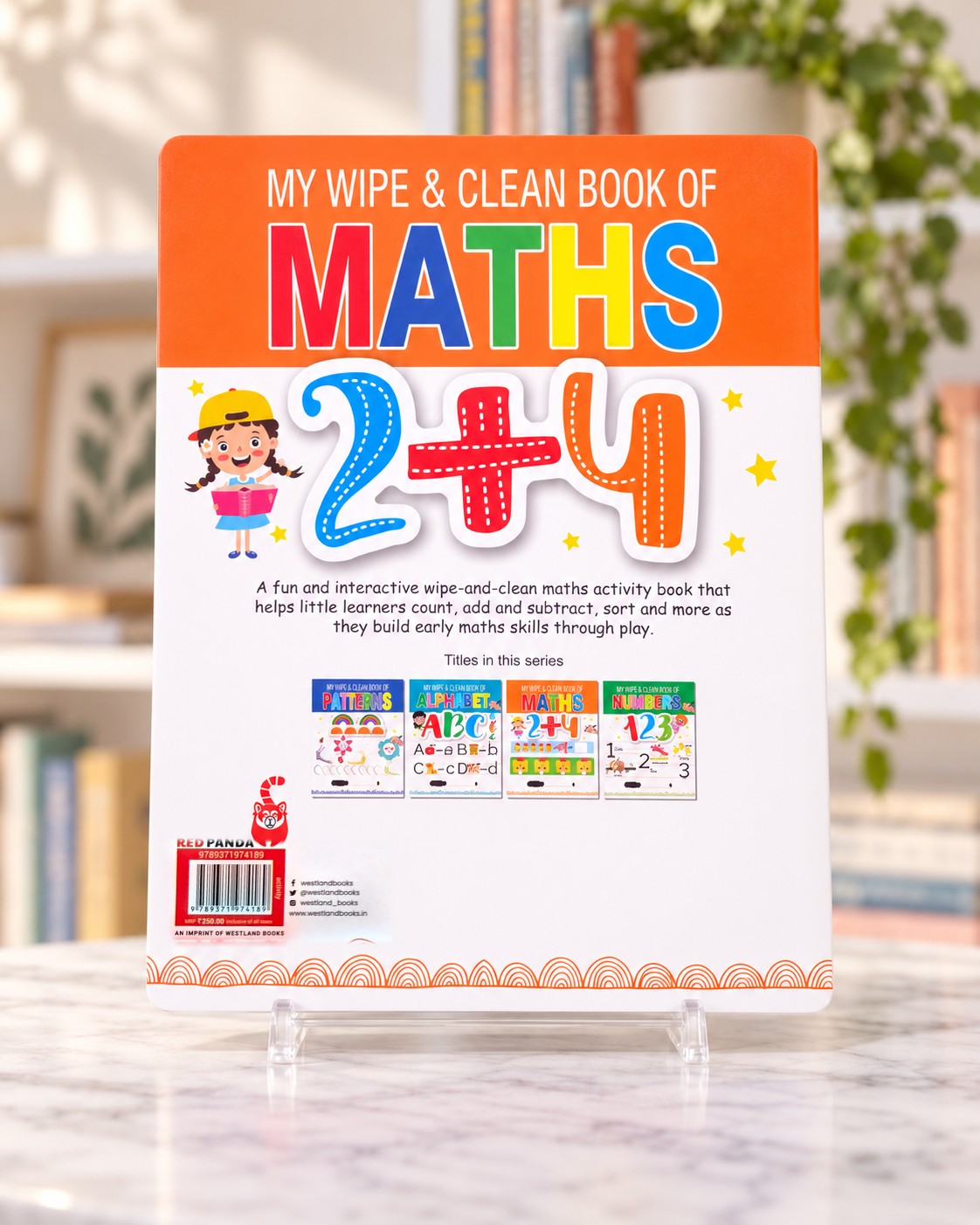 My Wipe & Clean Book of Maths, back cover