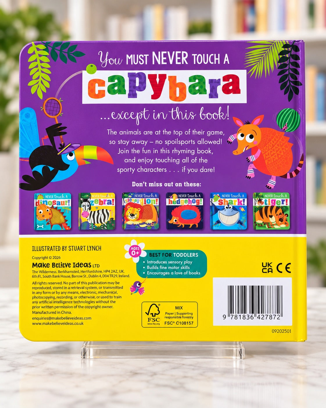 Never Touch a Capybara!, back cover