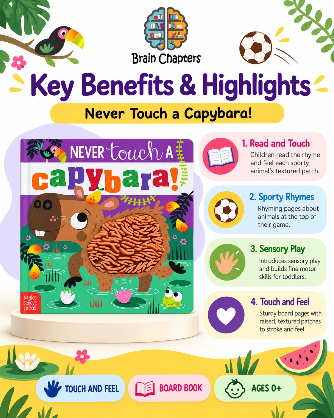 Key benefits and highlights of Never Touch a Capybara!