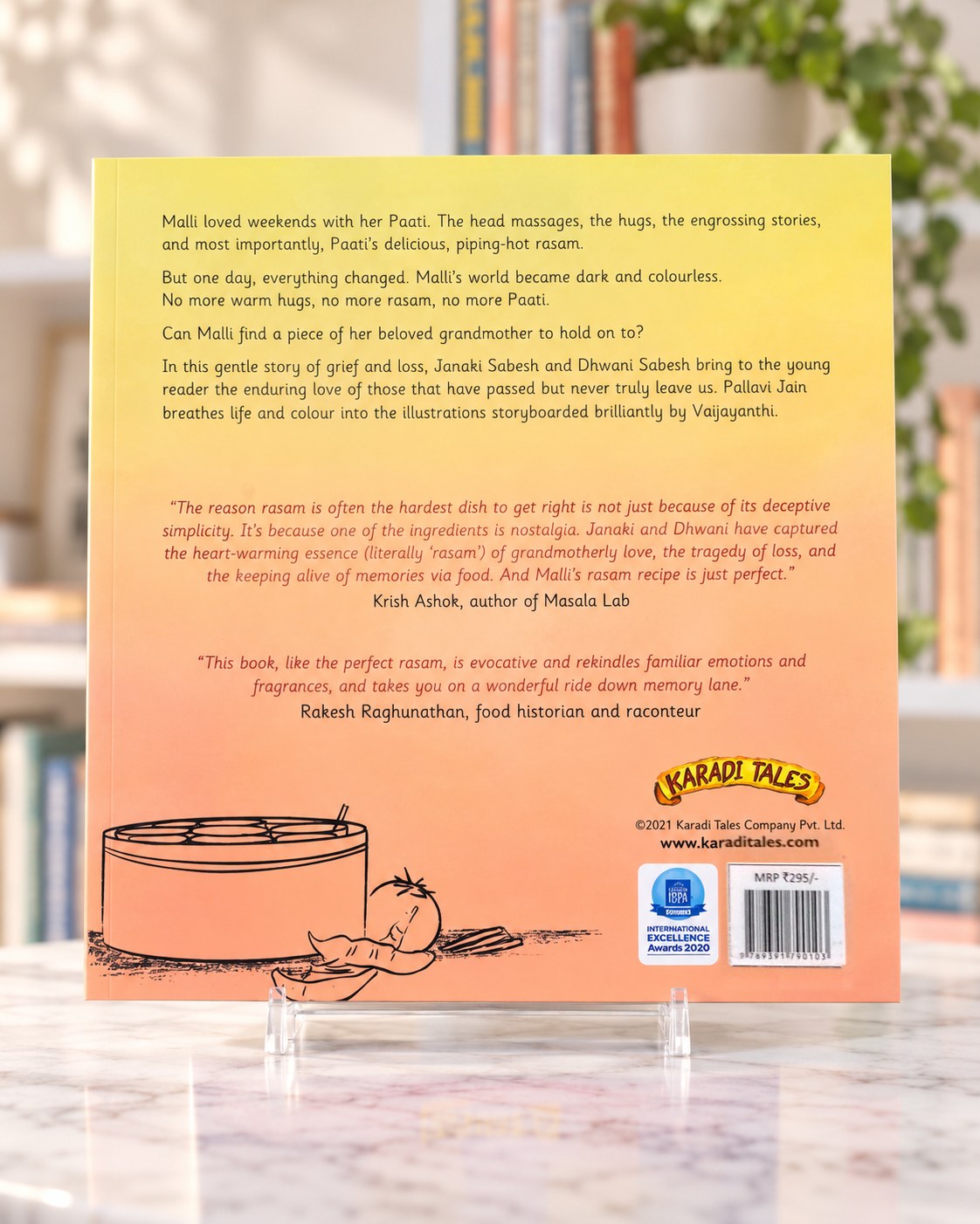 Paati's Rasam, back cover