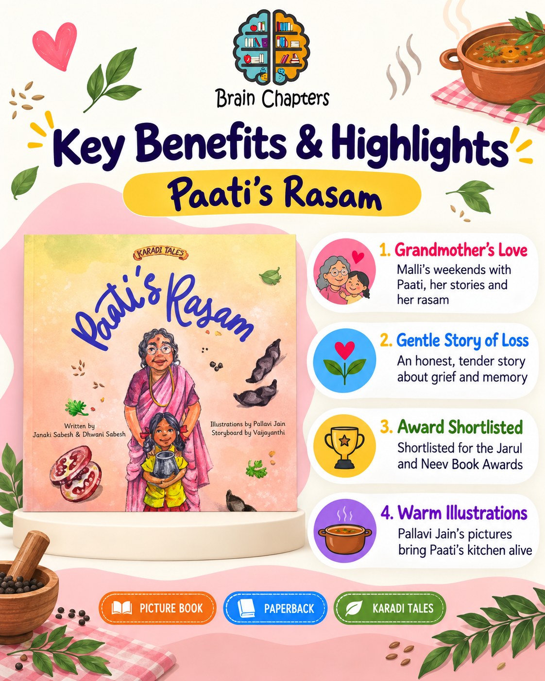 Key benefits and highlights of Paati's Rasam