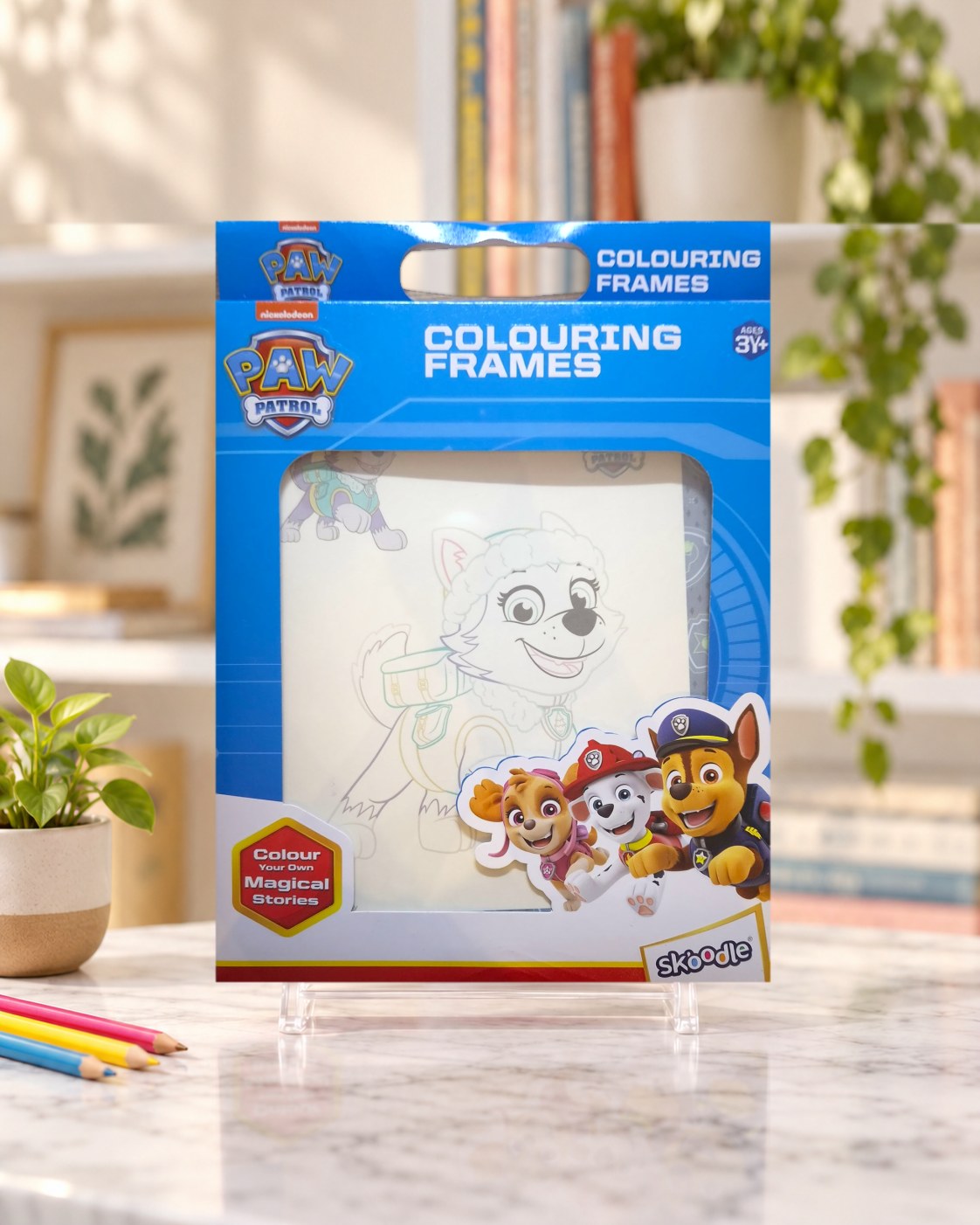 Paw Patrol Colouring Frames, front