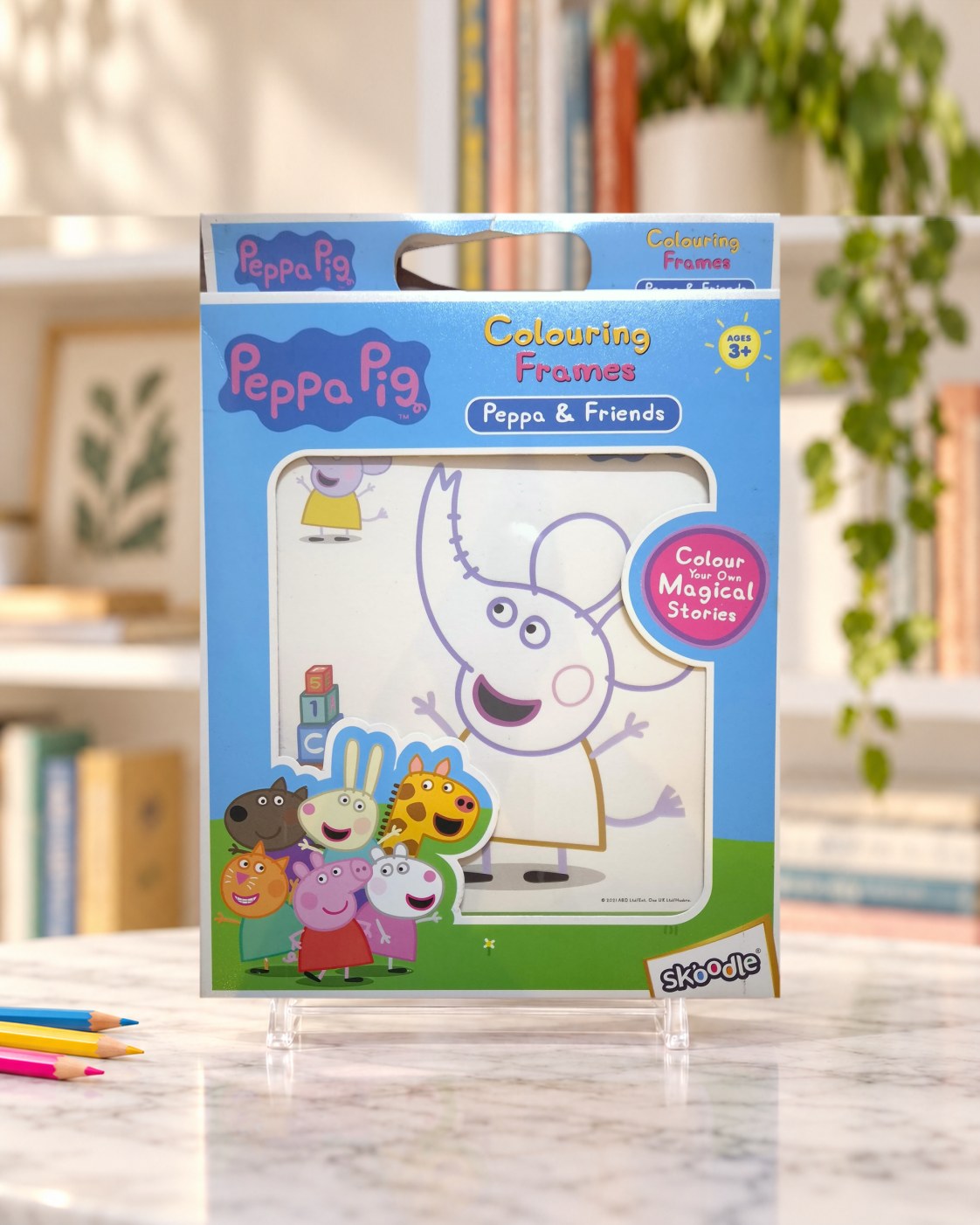 Peppa & Friends Colouring Frames, front