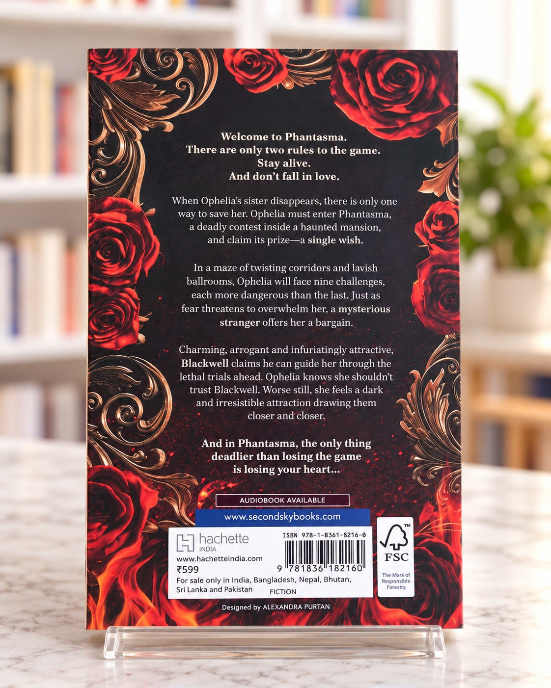 Phantasma: A Dark Fantasy Romance, back cover