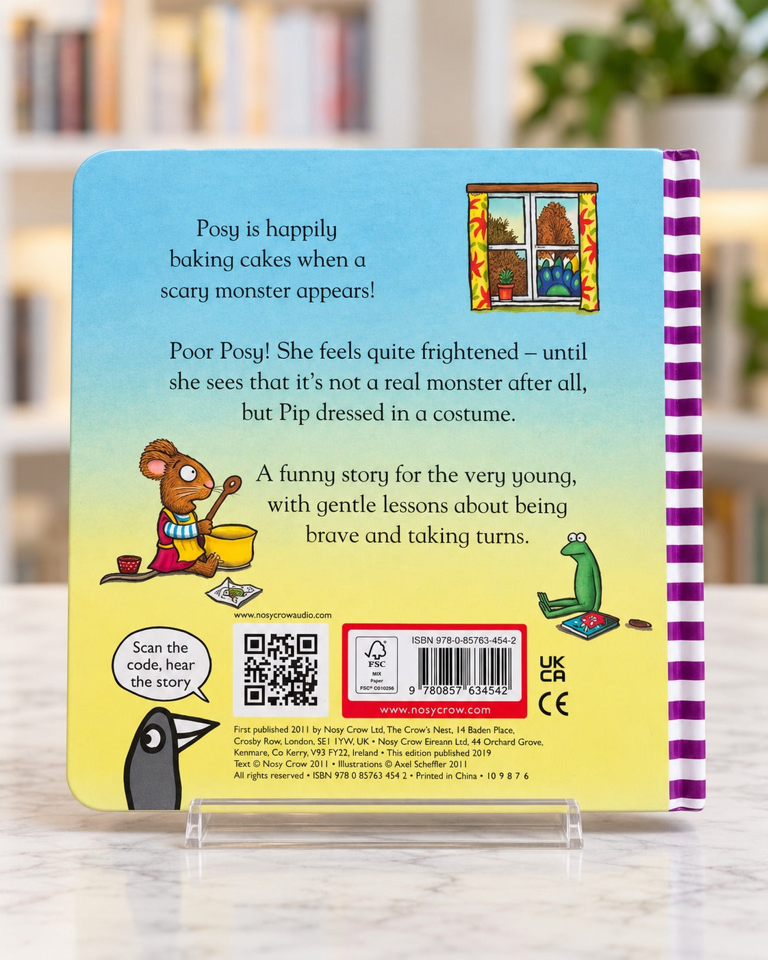 Pip and Posy: The Scary Monster, back cover