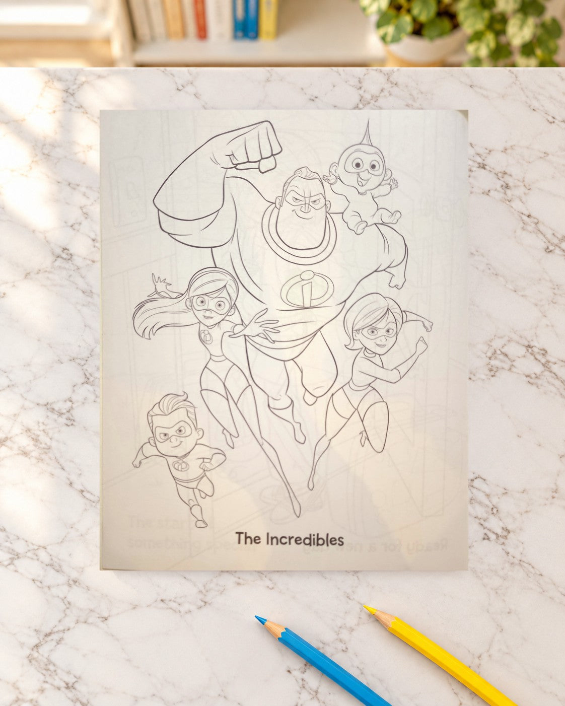 Pixar Simply Colouring, inside pages