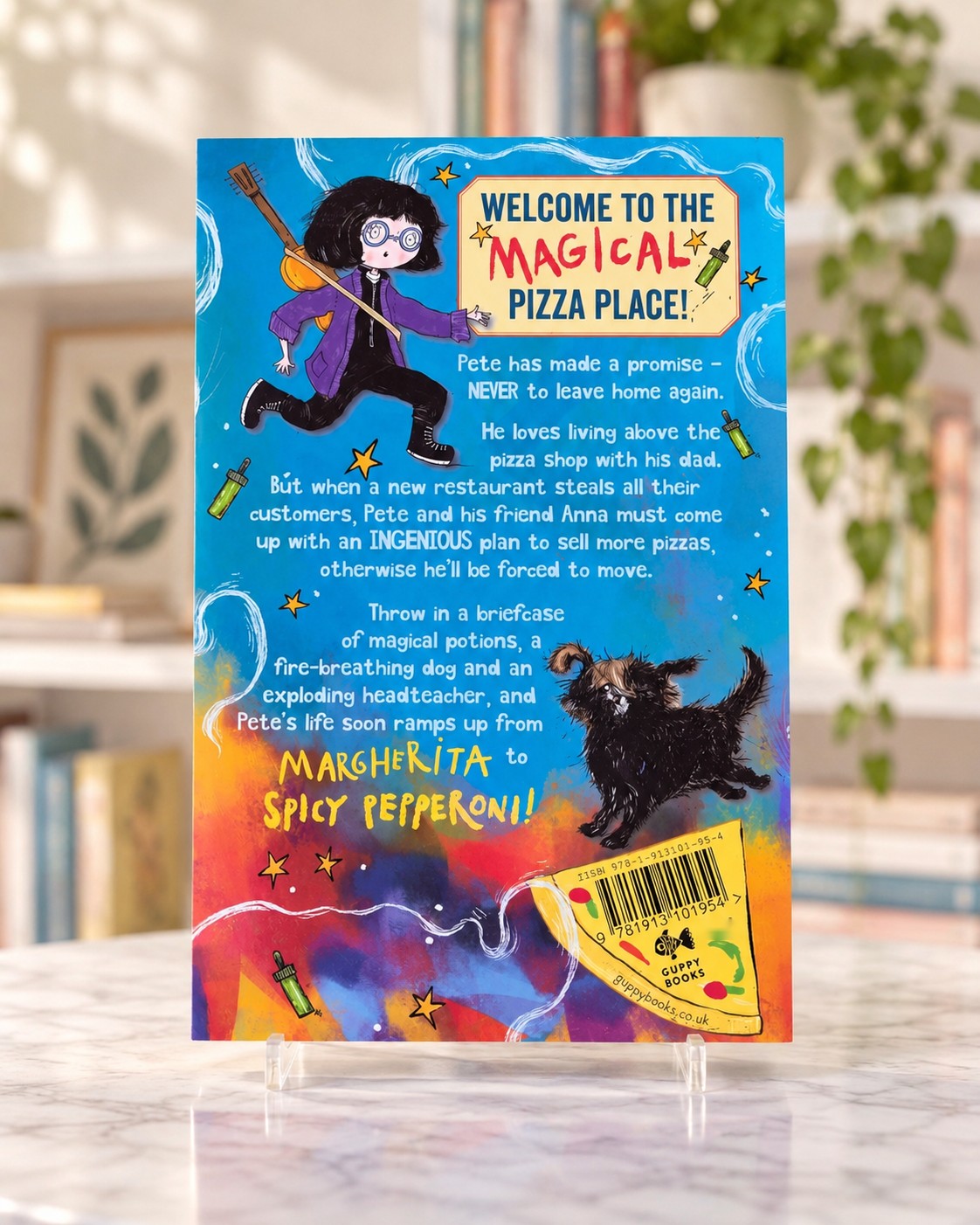 Pizza Pete and the Perilous Potions, back cover