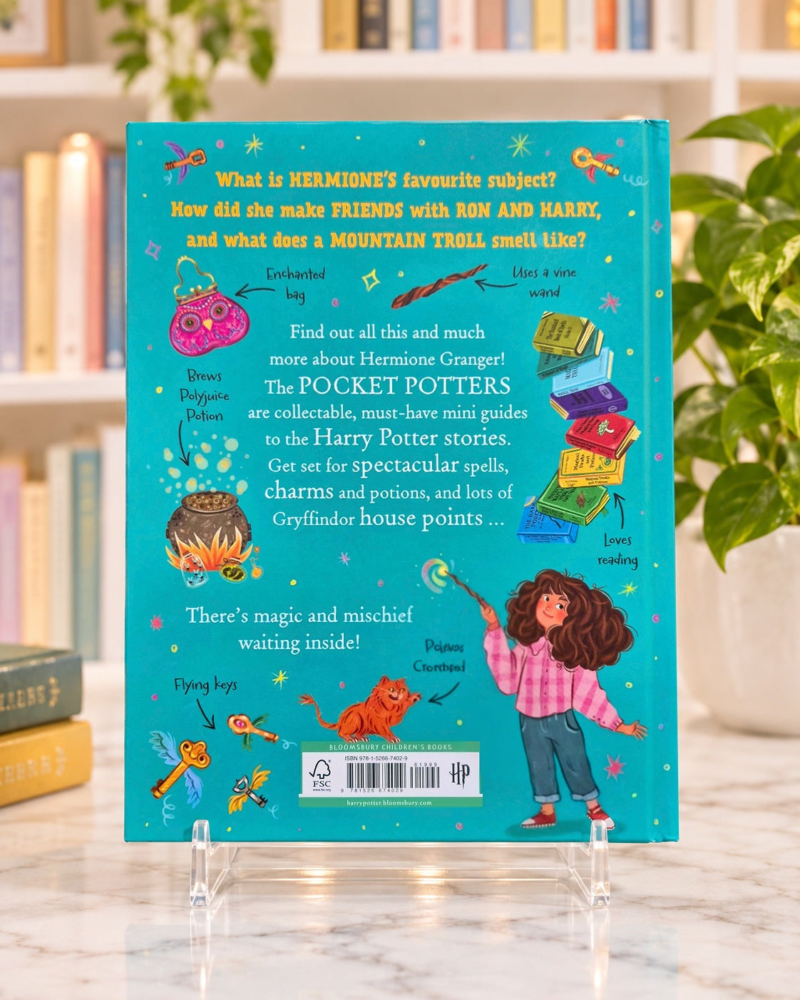Pocket Potters: Hermione Granger hardback, back cover