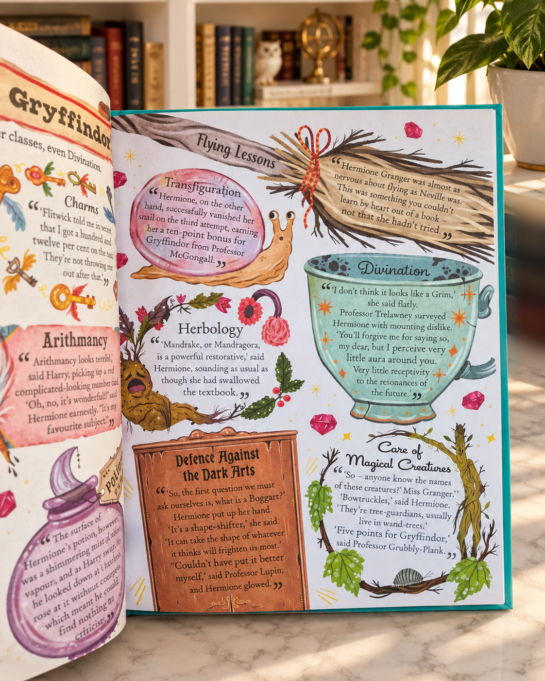Pocket Potters: Hermione Granger, inside pages: Hogwarts lessons