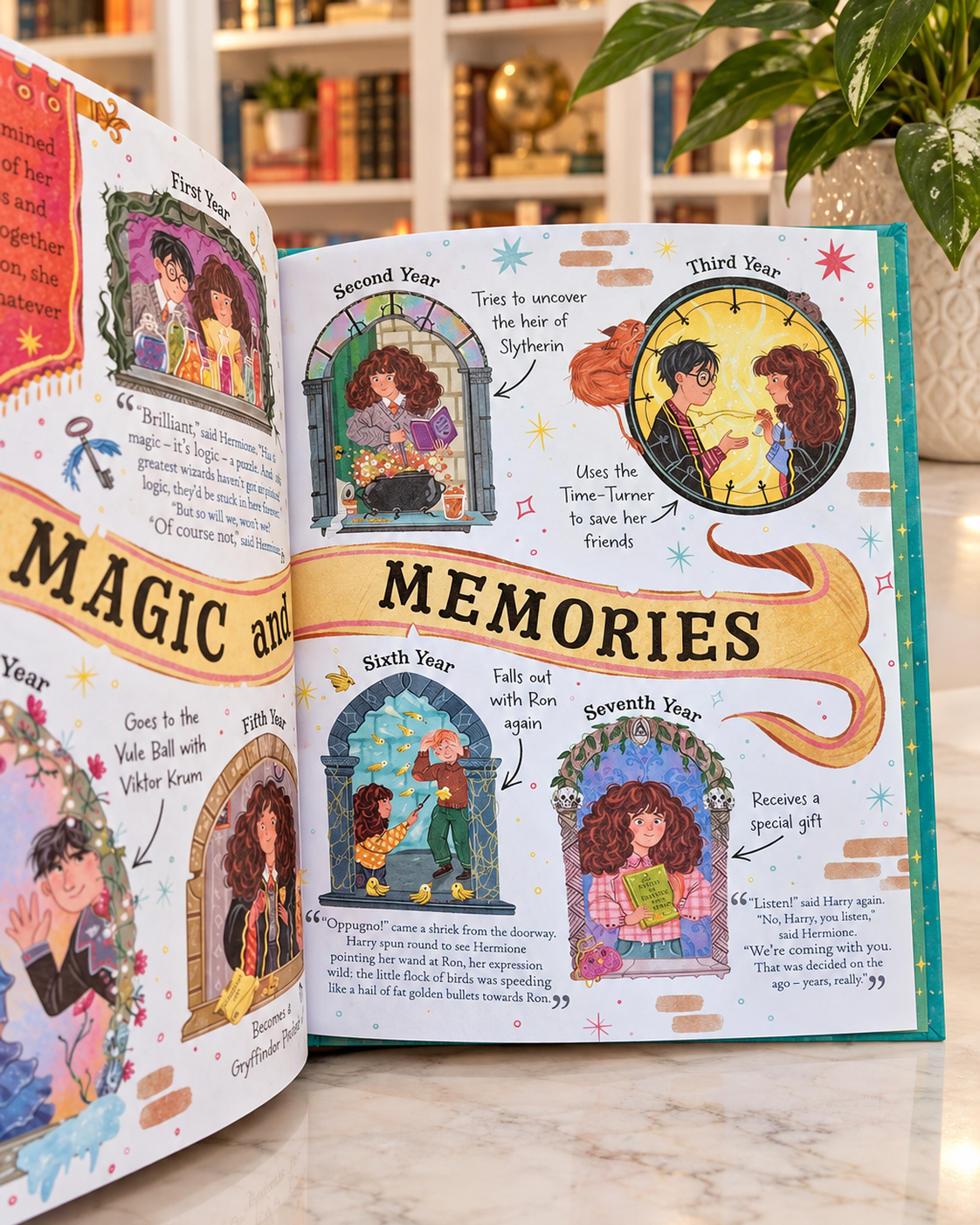 Pocket Potters: Hermione Granger, inside pages: Magic and Memories