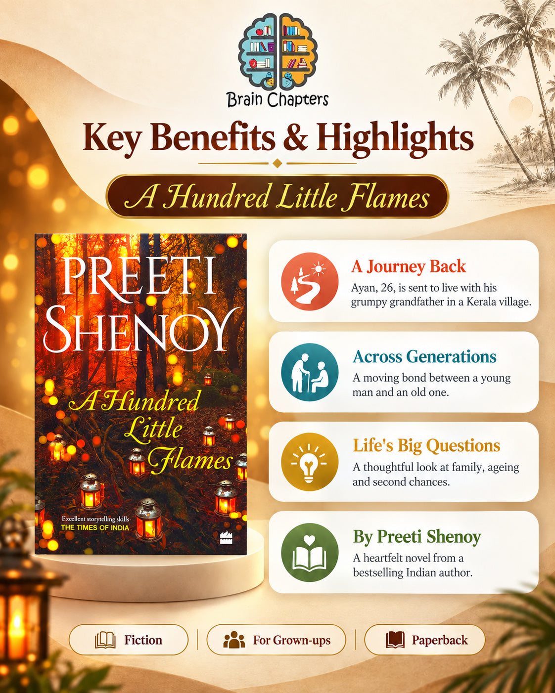 Key benefits and highlights of Preeti Shenoy - A Hundred Little Flames
