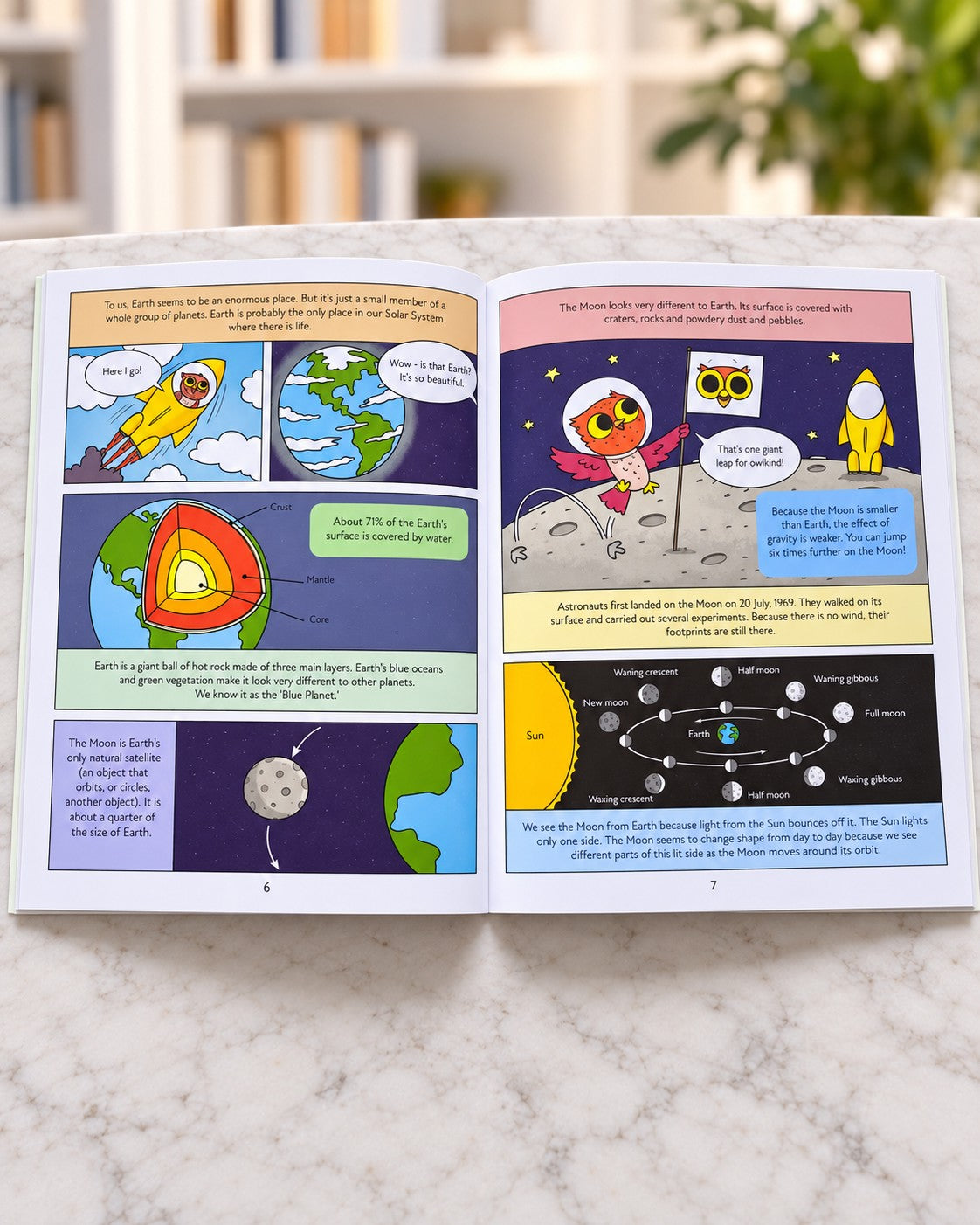 Professor Hoot's Science Comics: Space, inside pages 1