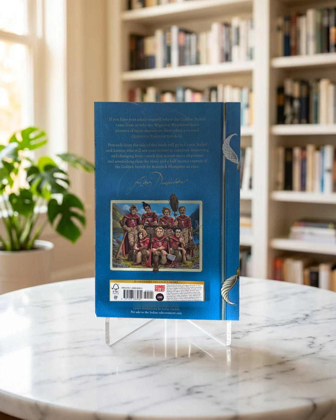 Quidditch Through the Ages, paperback back cover