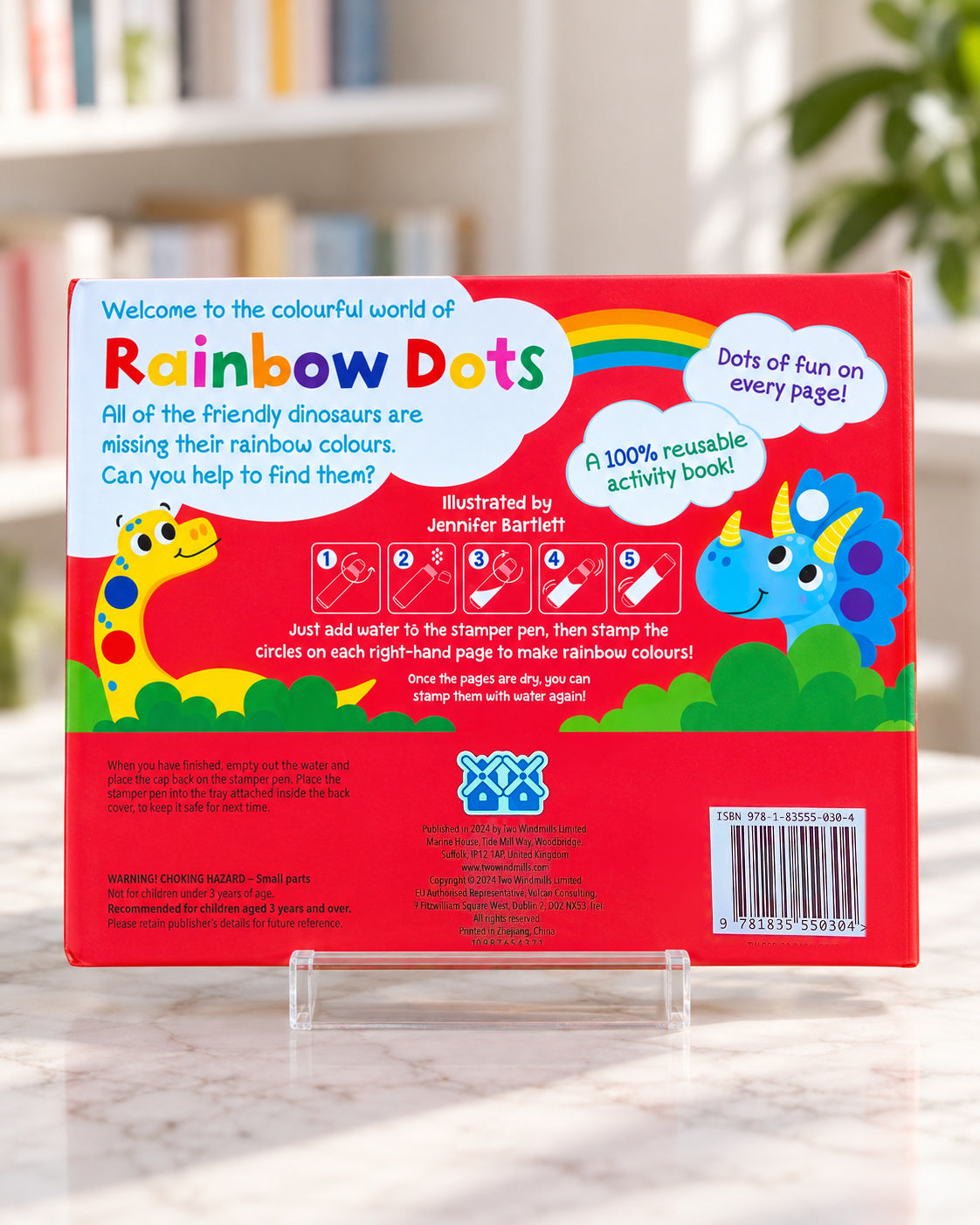 Rainbow Dots Dinosaurs, back cover