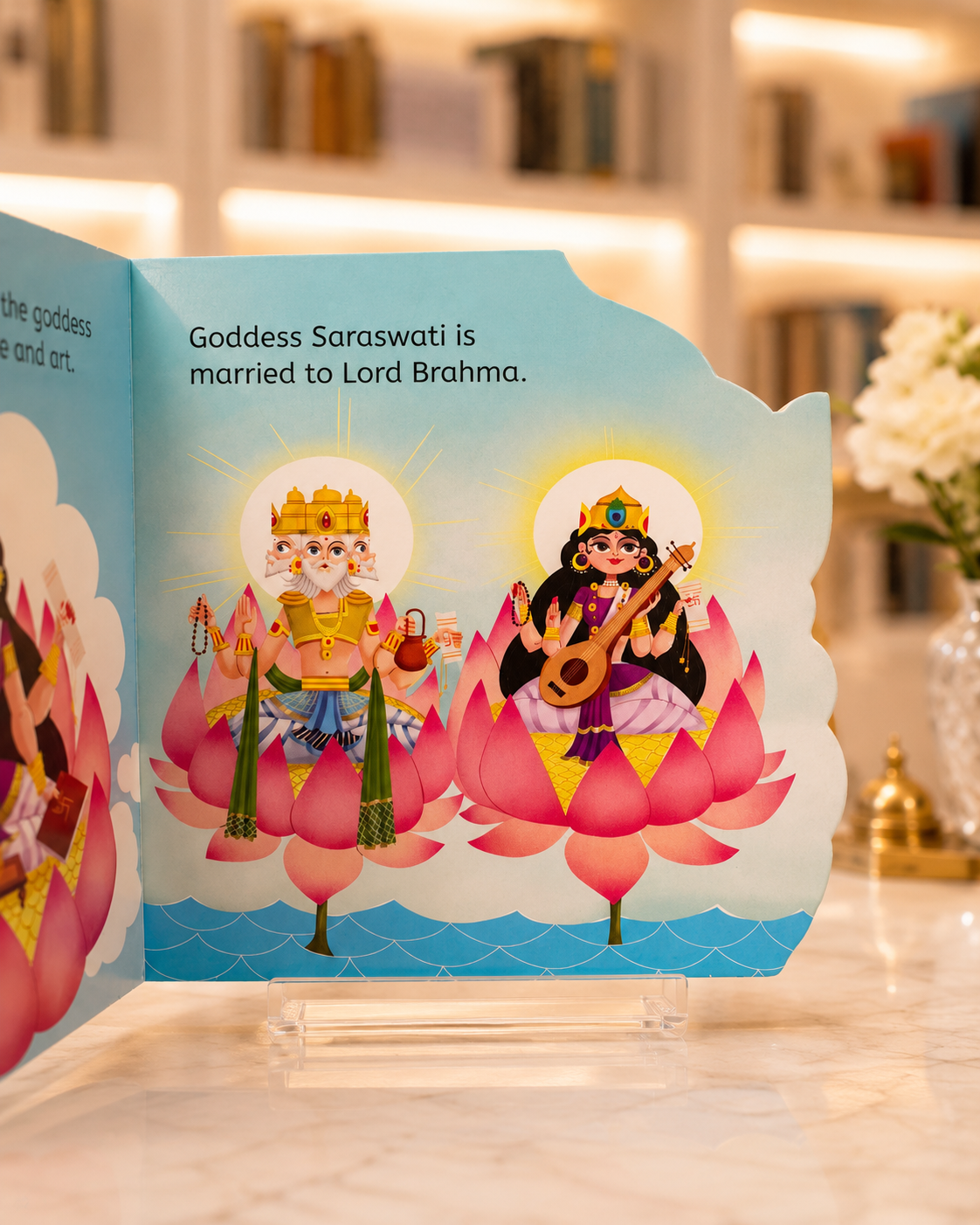 My First Shaped Board Book: Saraswati – inside pages