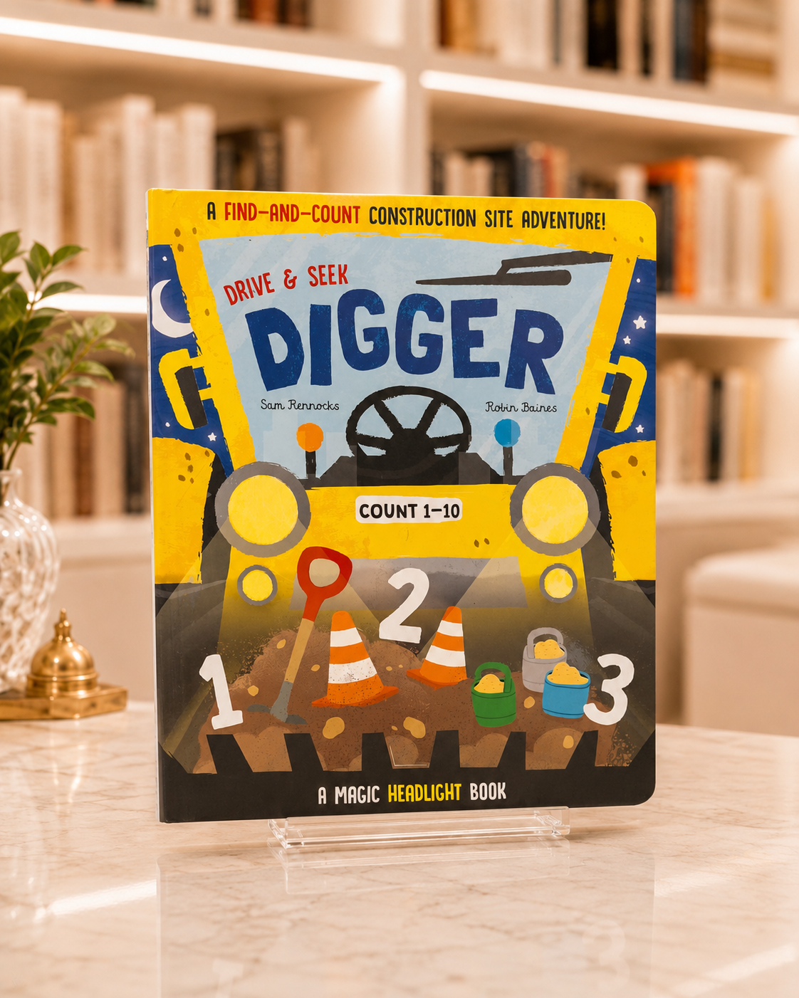 Drive & Seek Digger: A Magic Find & Count Adventure – front cover