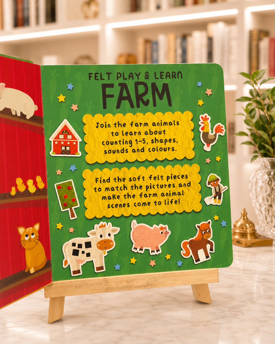 Felt Play & Learn: Farm – inside pages