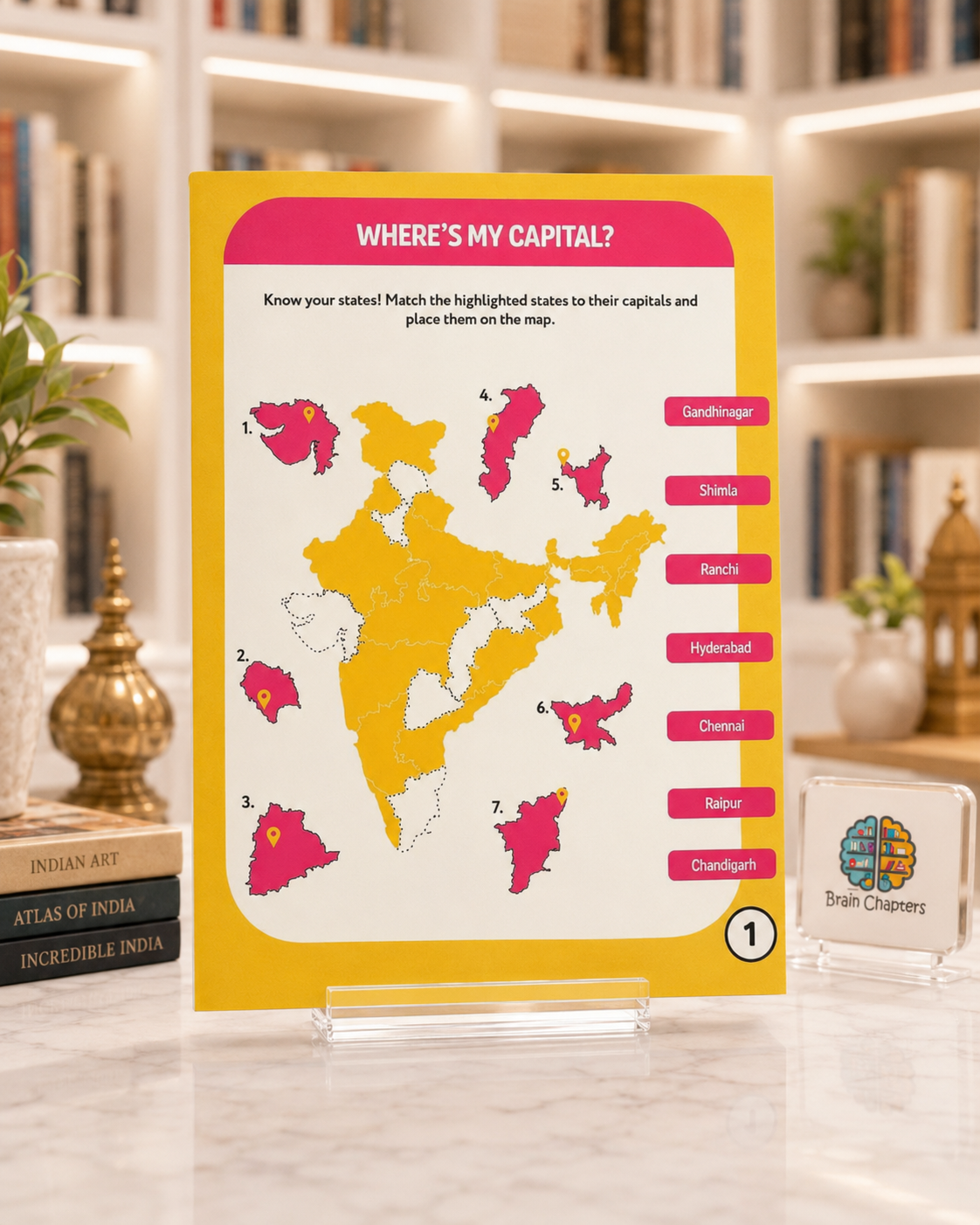 Hello India! Fun India Activity Book: States and Union Territories – inside pages