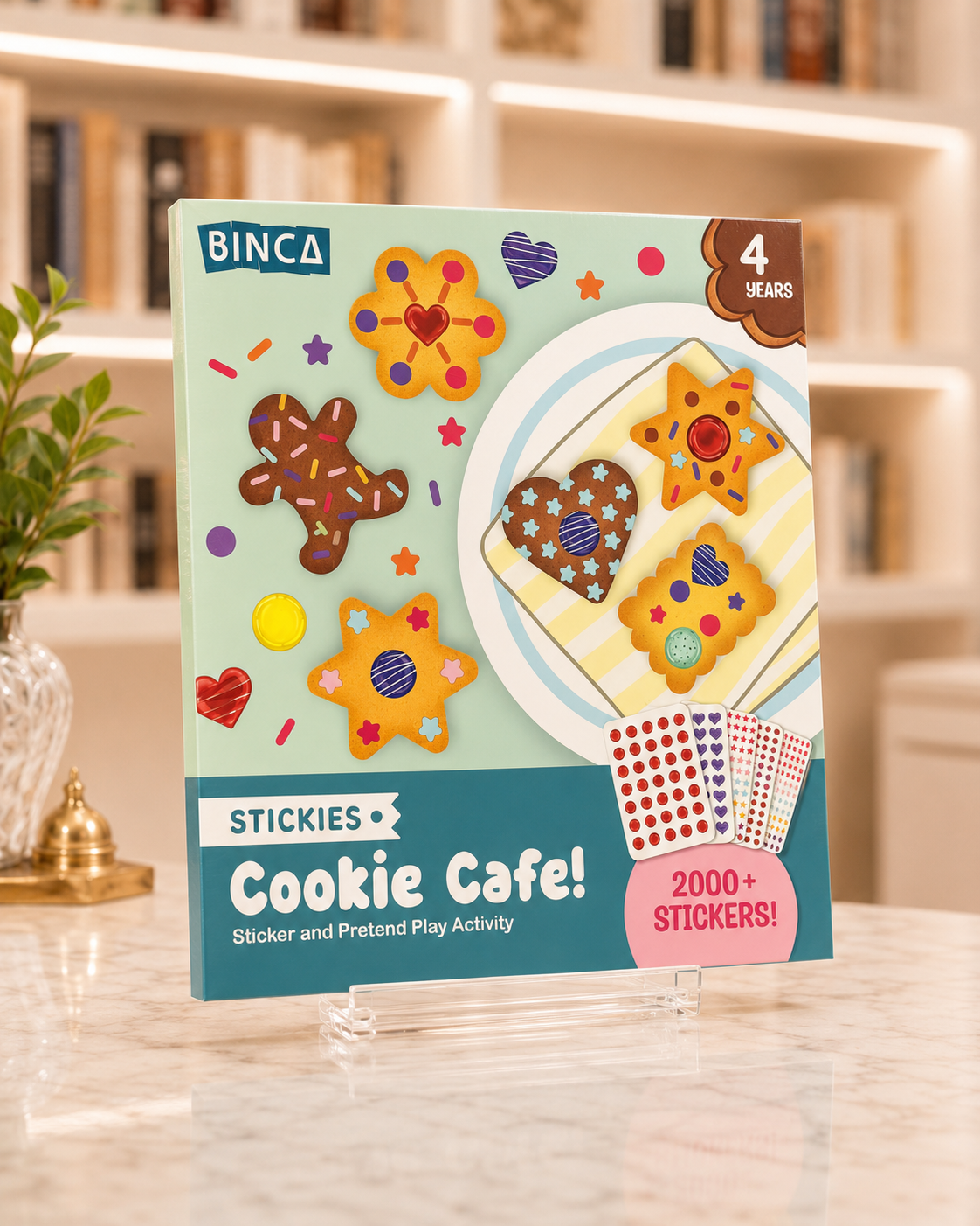 Stickies Cookie Cafe: Sticker Art & Pretend Play Kit – box front