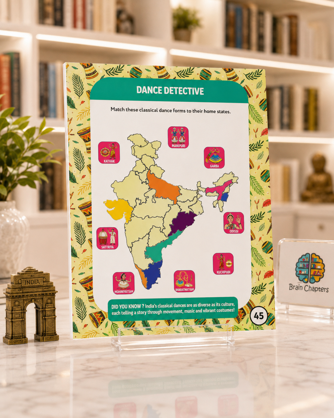 Hello India! Fun India Activity Book: States and Union Territories – inside pages