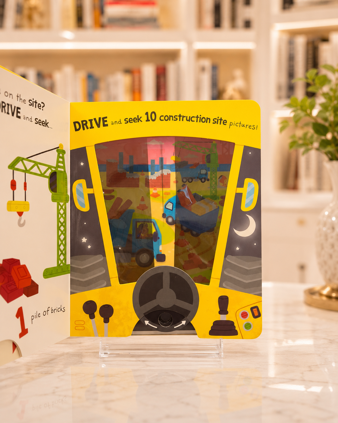 Drive & Seek Digger: A Magic Find & Count Adventure – inside pages