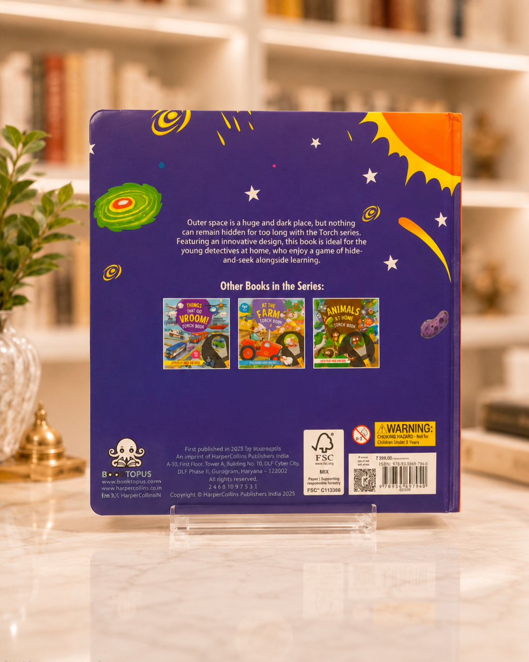 Super Space Torch Book – back cover