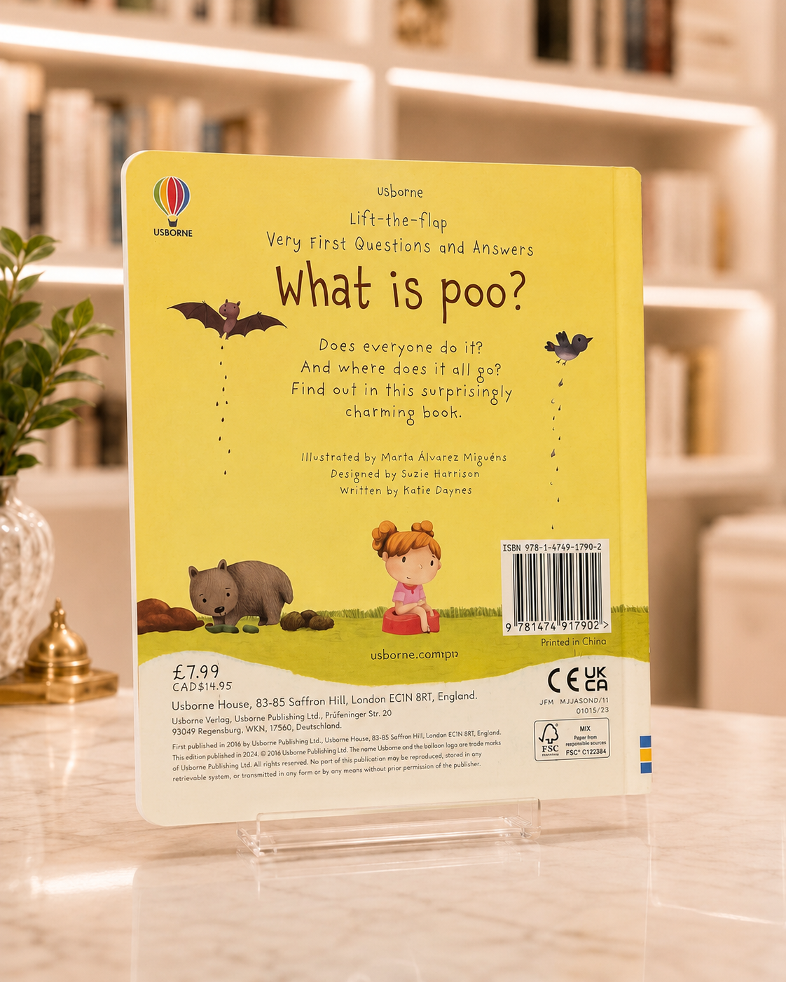 Lift-the-Flap Very First Questions and Answers: What is Poo? – back cover