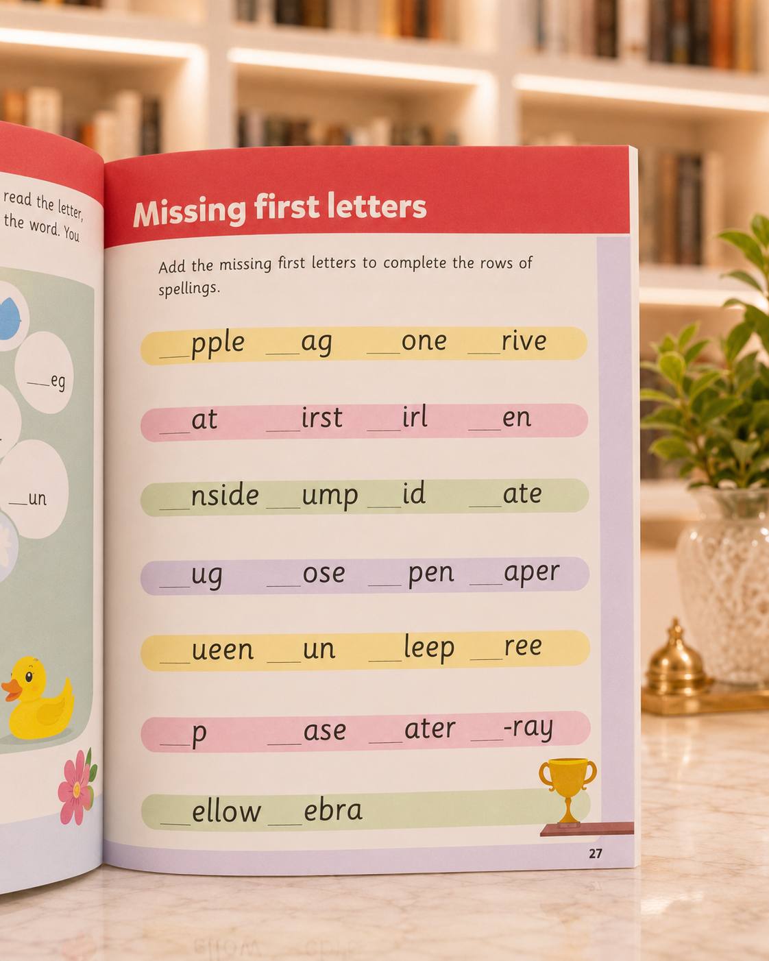 Junior Explorers: Writing & Spelling – inside pages
