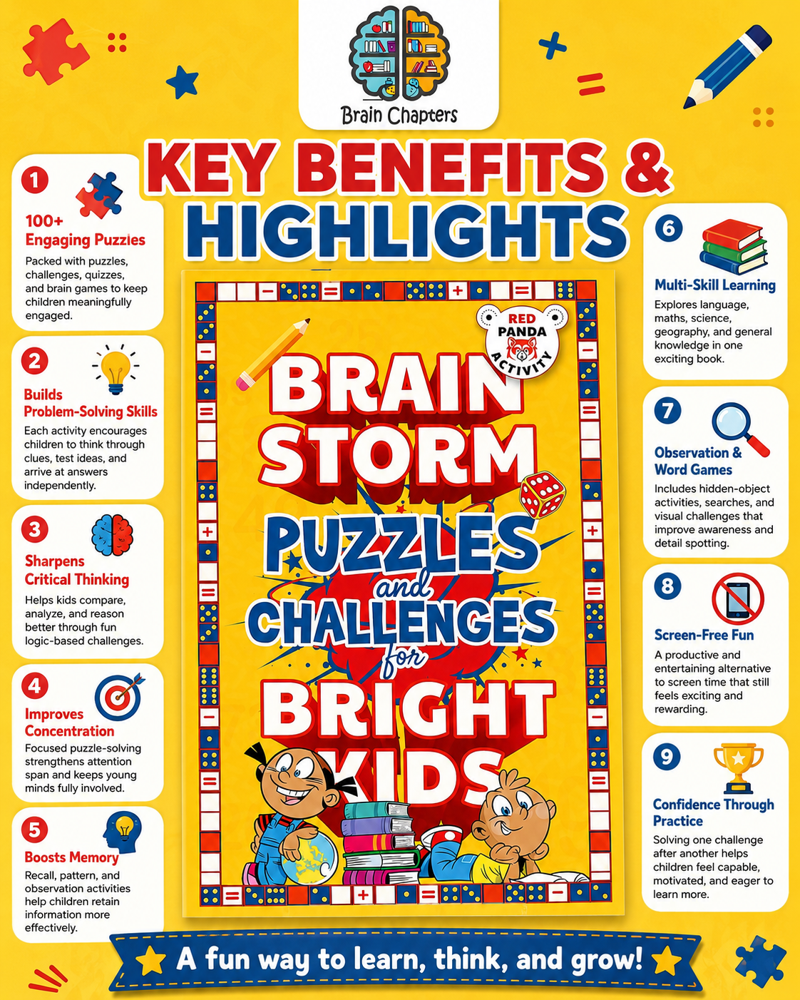 Brain Storm 1: Puzzles and Challenges for Bright Kids – key benefits and highlights