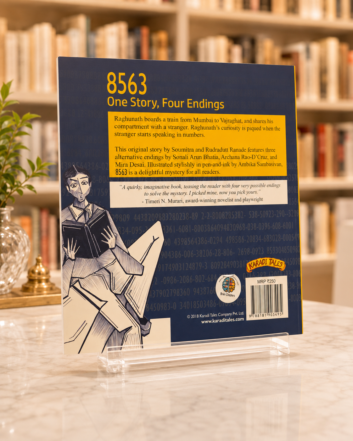 8563: One Story, Four Endings – back cover