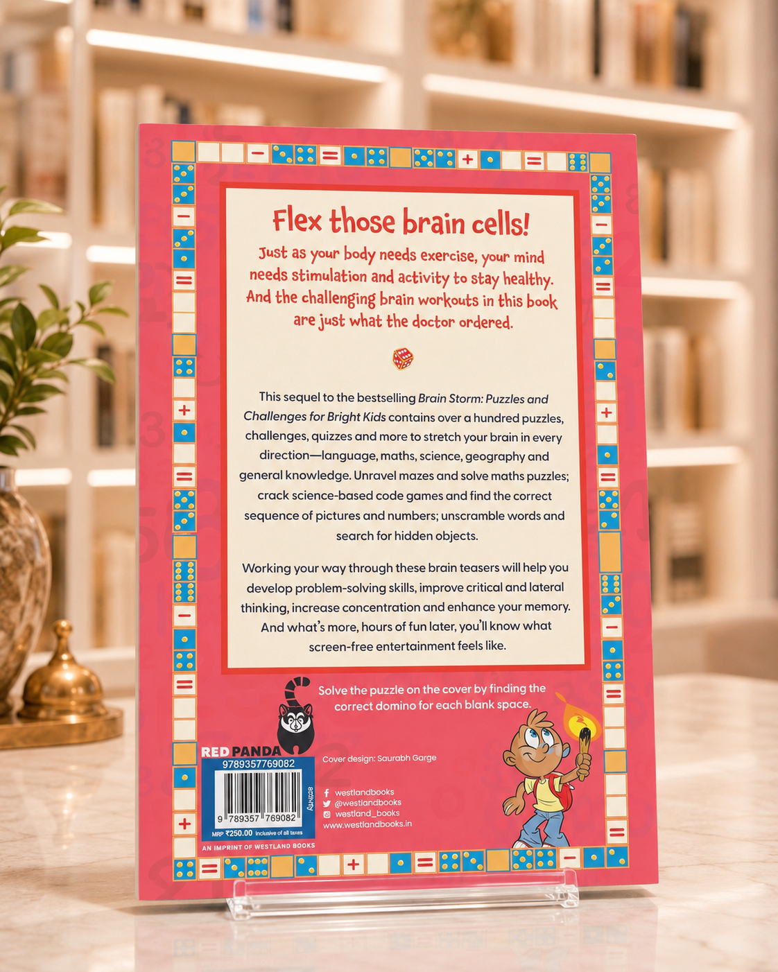 Brain Storm 2: Puzzles and Challenges for Bright Kids – back cover