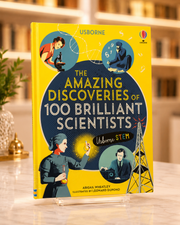 The Amazing Discoveries of 100 Brilliant Scientists – front cover