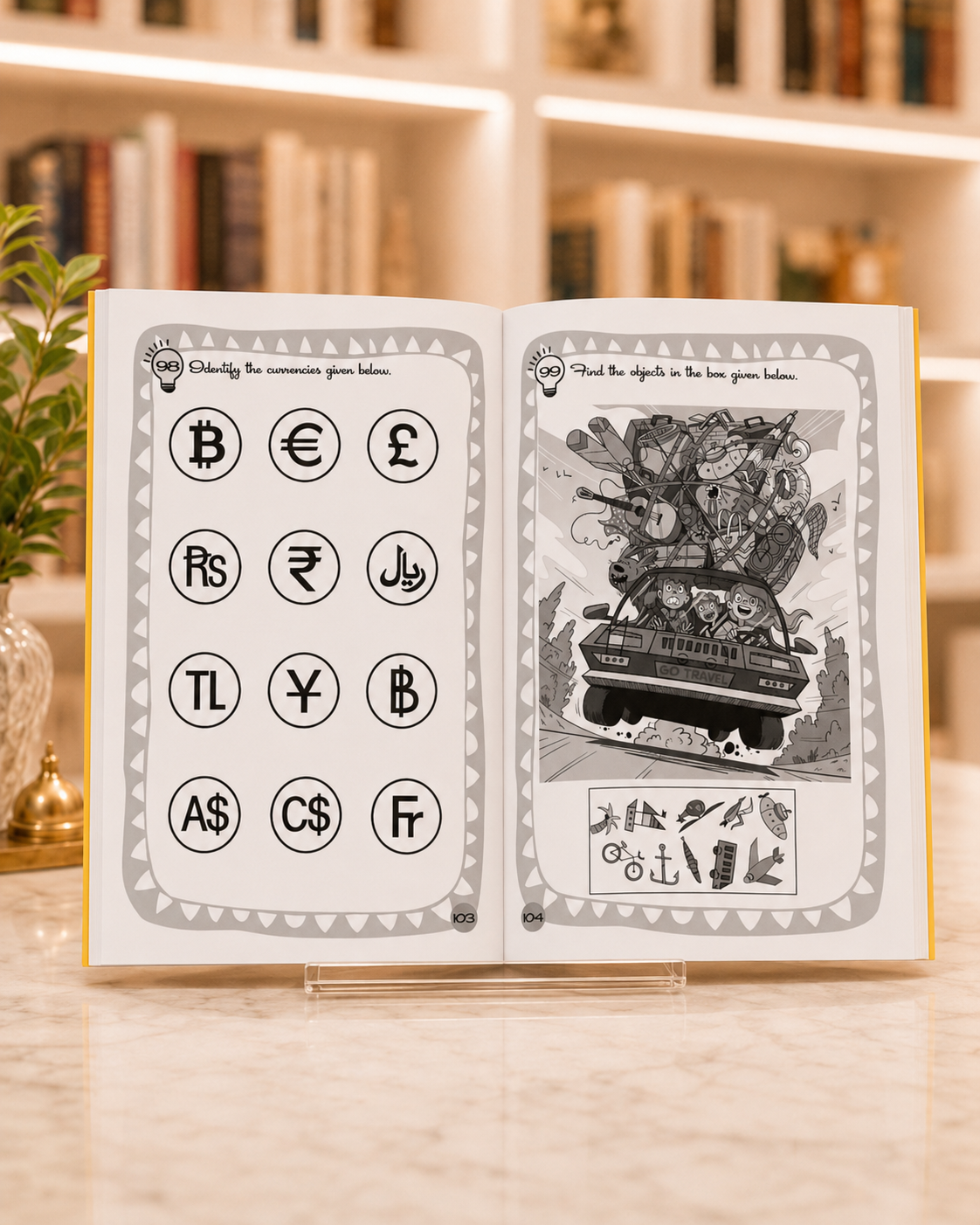 Brain Storm 1: Puzzles and Challenges for Bright Kids – inside pages