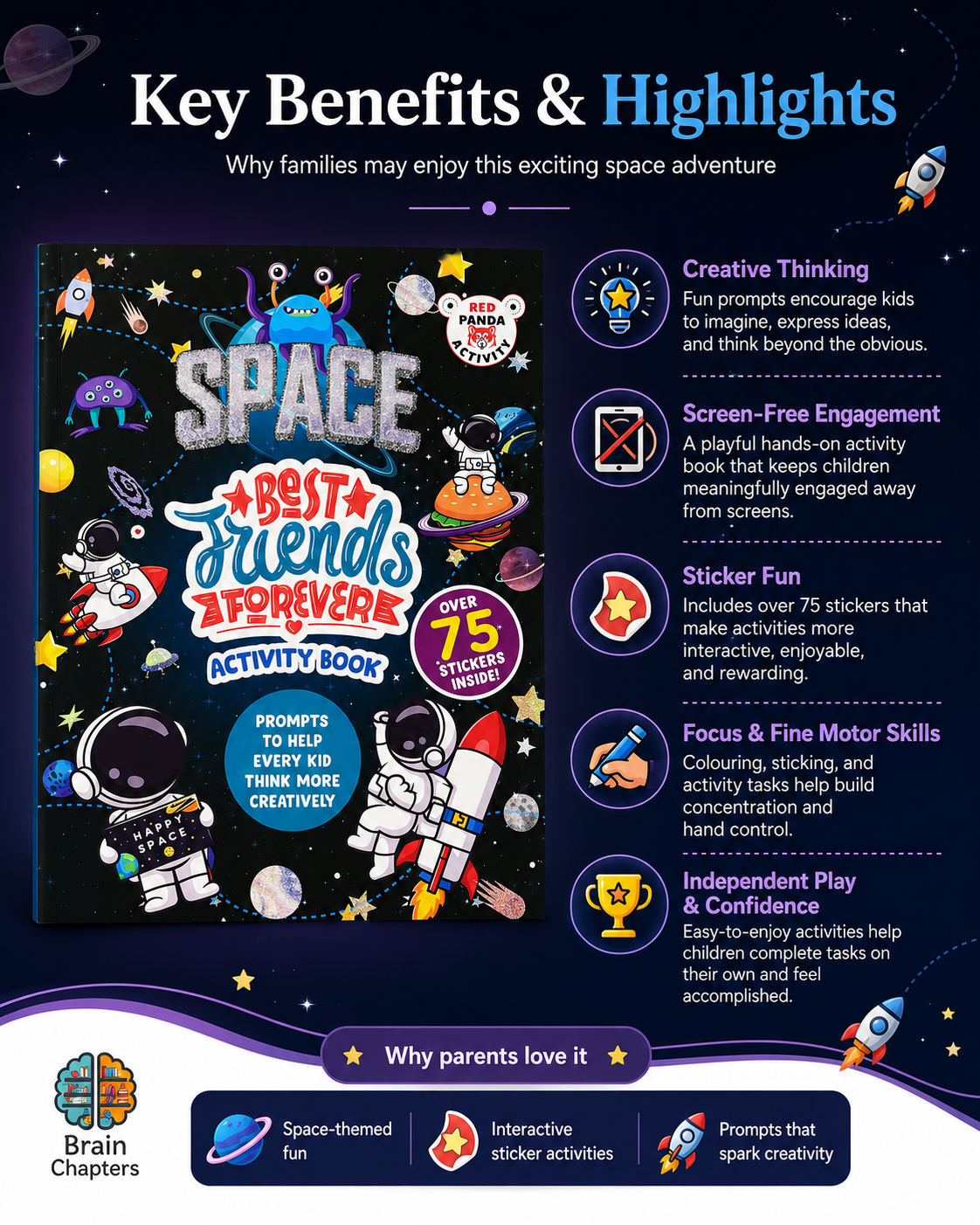 Space: Best Friends Forever Activity Book – key benefits and highlights