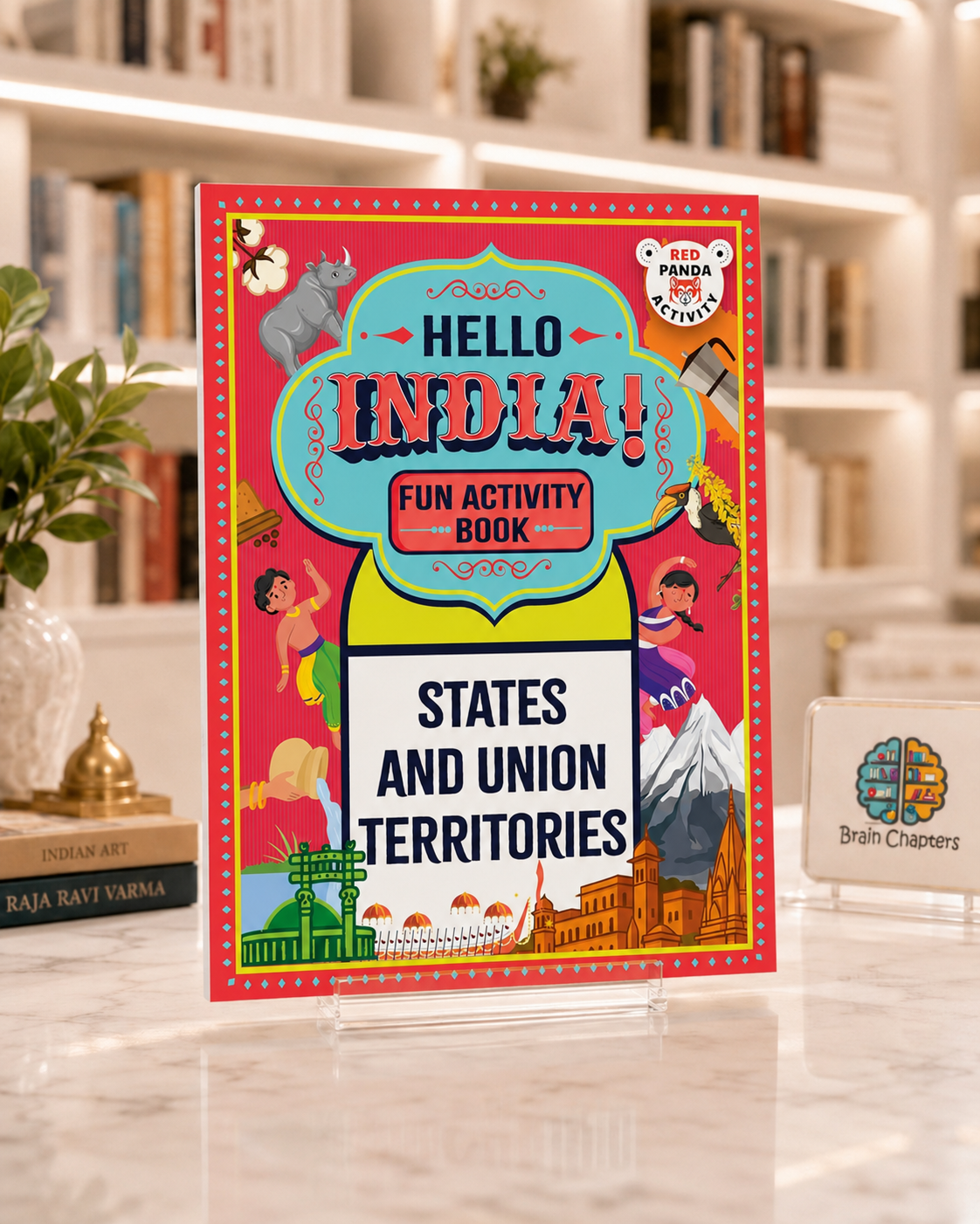 Hello India! Fun India Activity Book: States and Union Territories – front cover