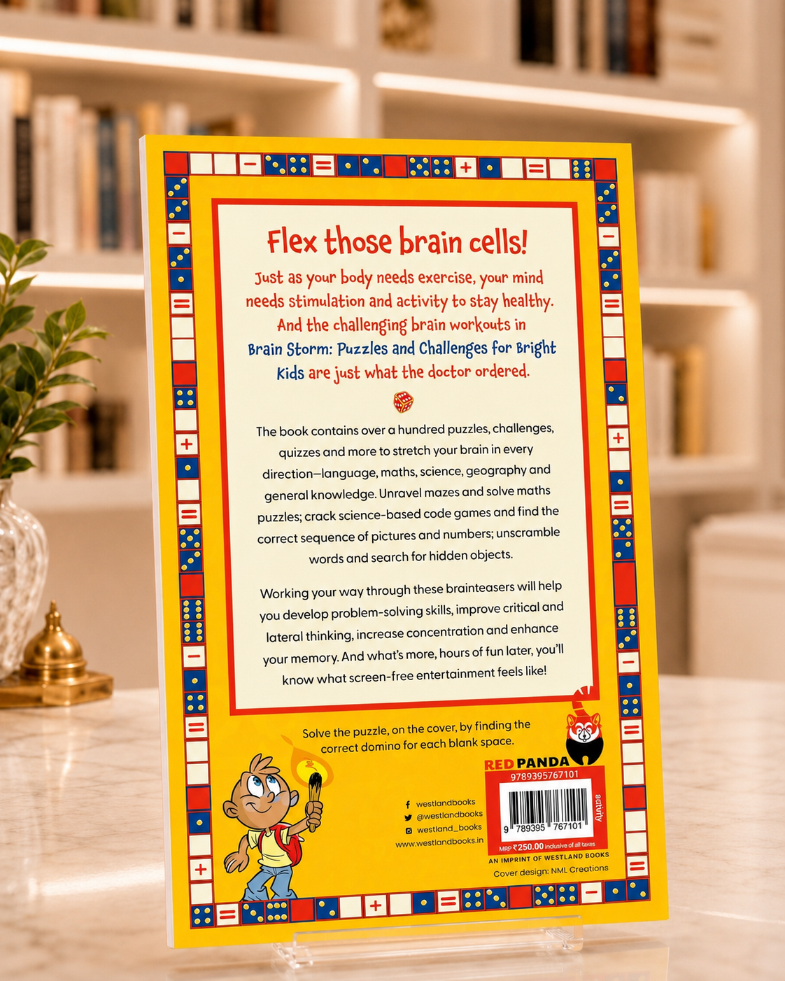 Brain Storm 1: Puzzles and Challenges for Bright Kids – back cover