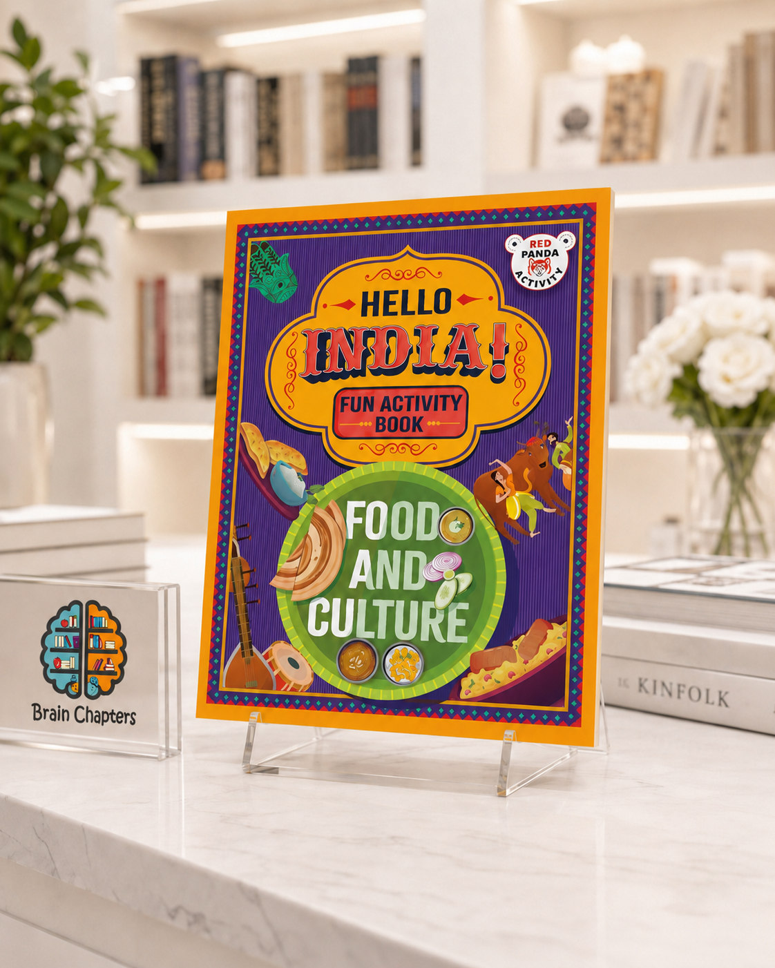 Hello, India! A Fun India Activity Book: Food and Culture – front cover
