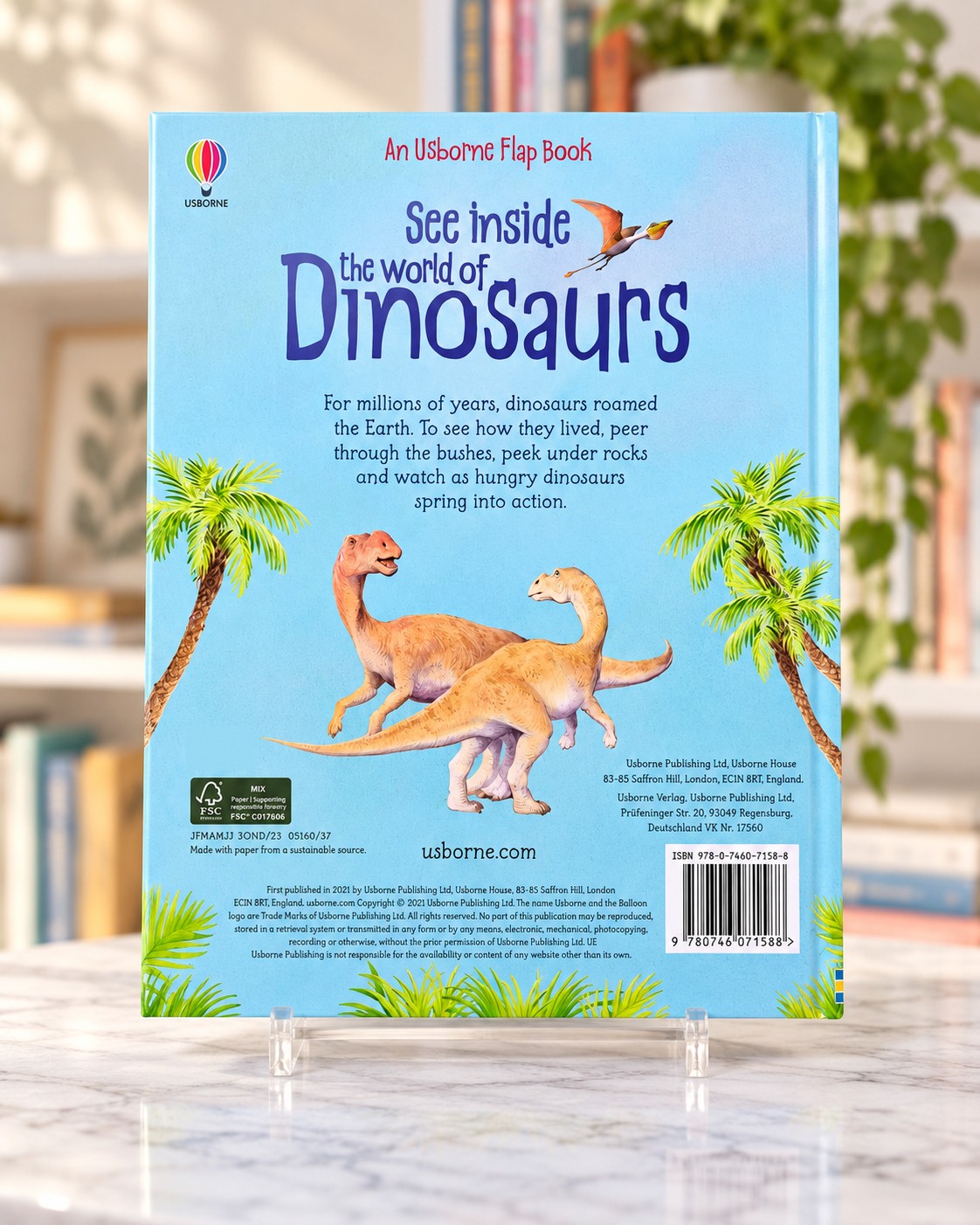 See Inside the World of Dinosaurs - 50 Flaps, back cover