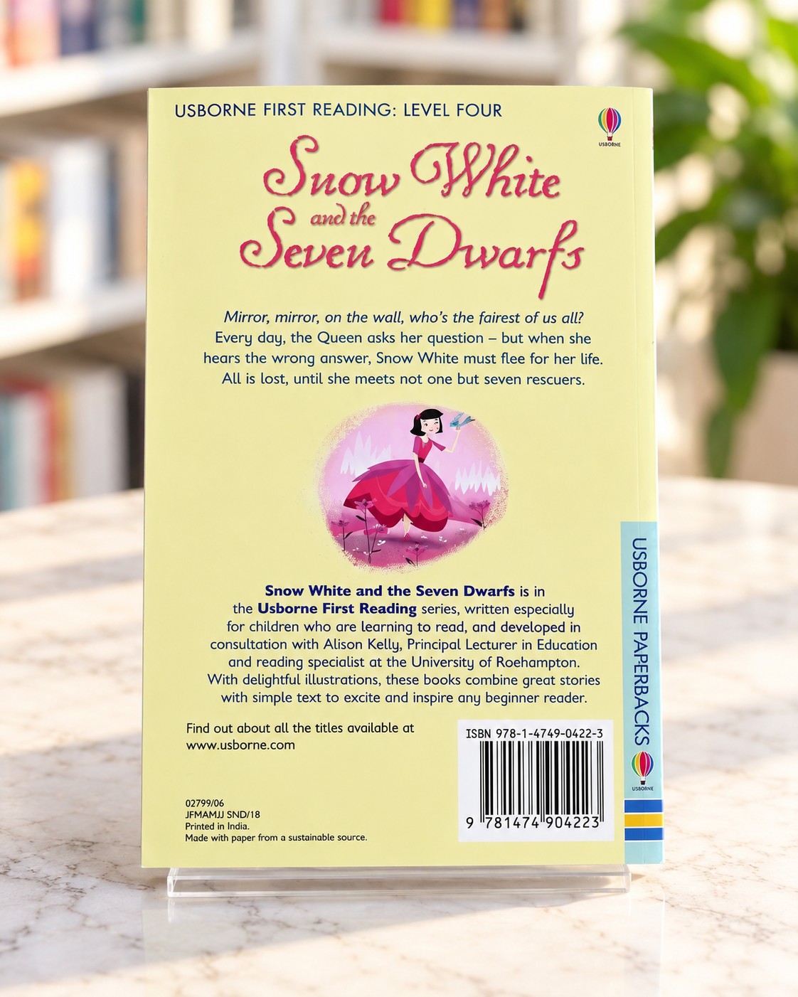 Snow White and the Seven Dwarfs, back cover