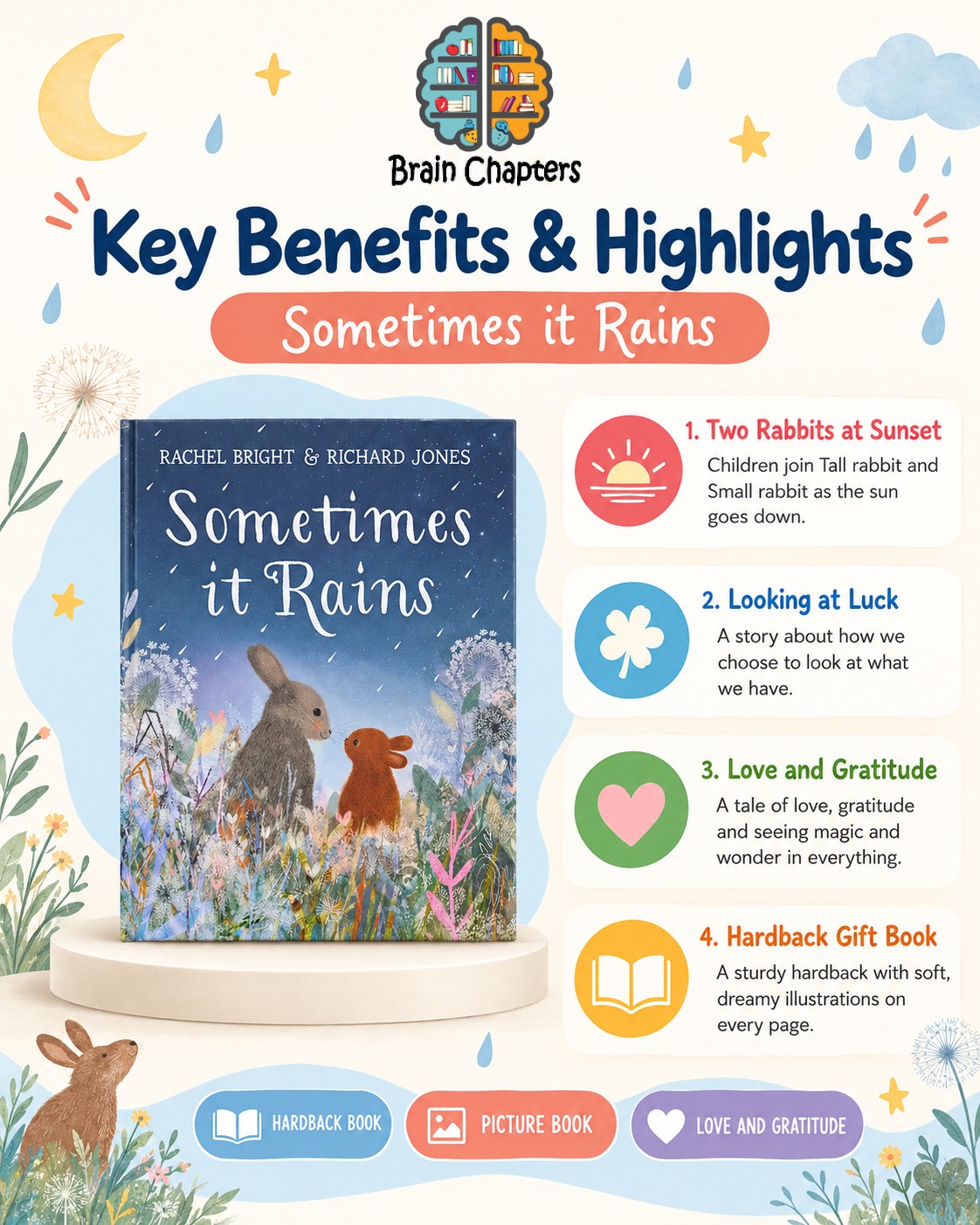 Key benefits and highlights of Sometimes it Rains