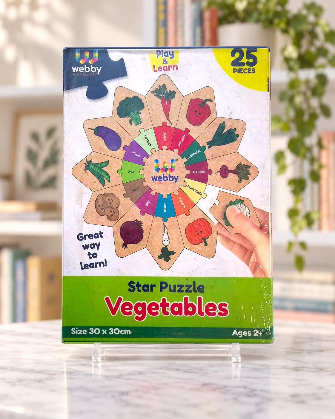 Star Puzzle Vegetables - 25 pcs, box front